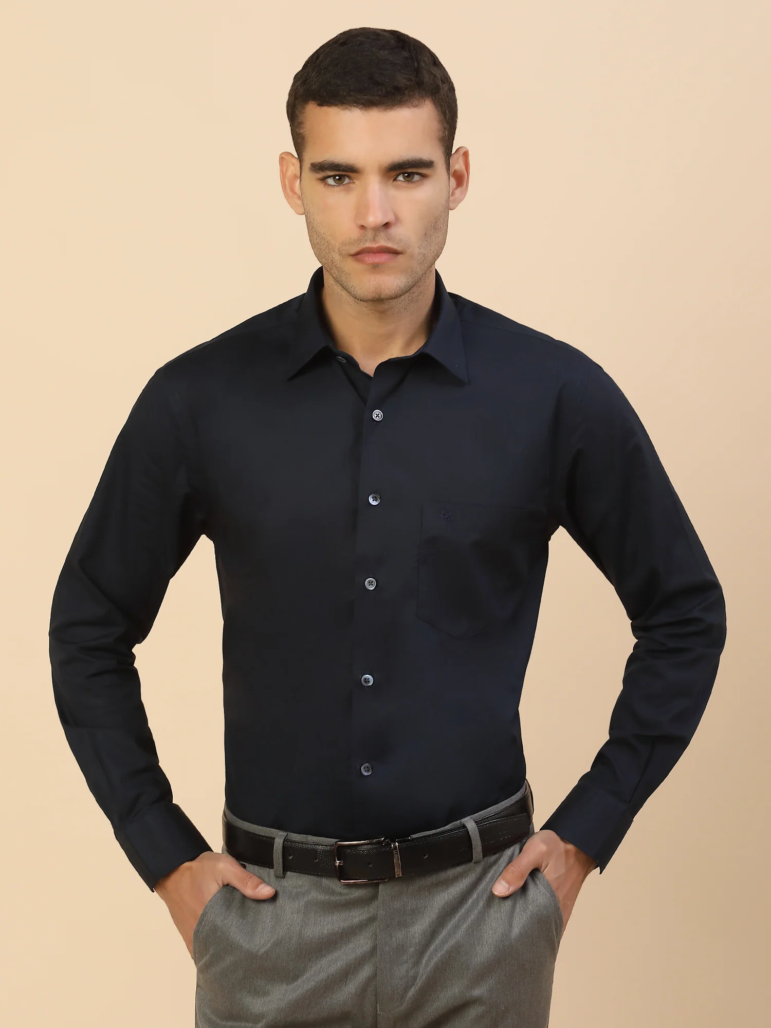 Men's Stylish Solid Formal Shirt | Regular Fit | Full Sleeve | Pure Cotton | Smart Formal Wear - Image 3