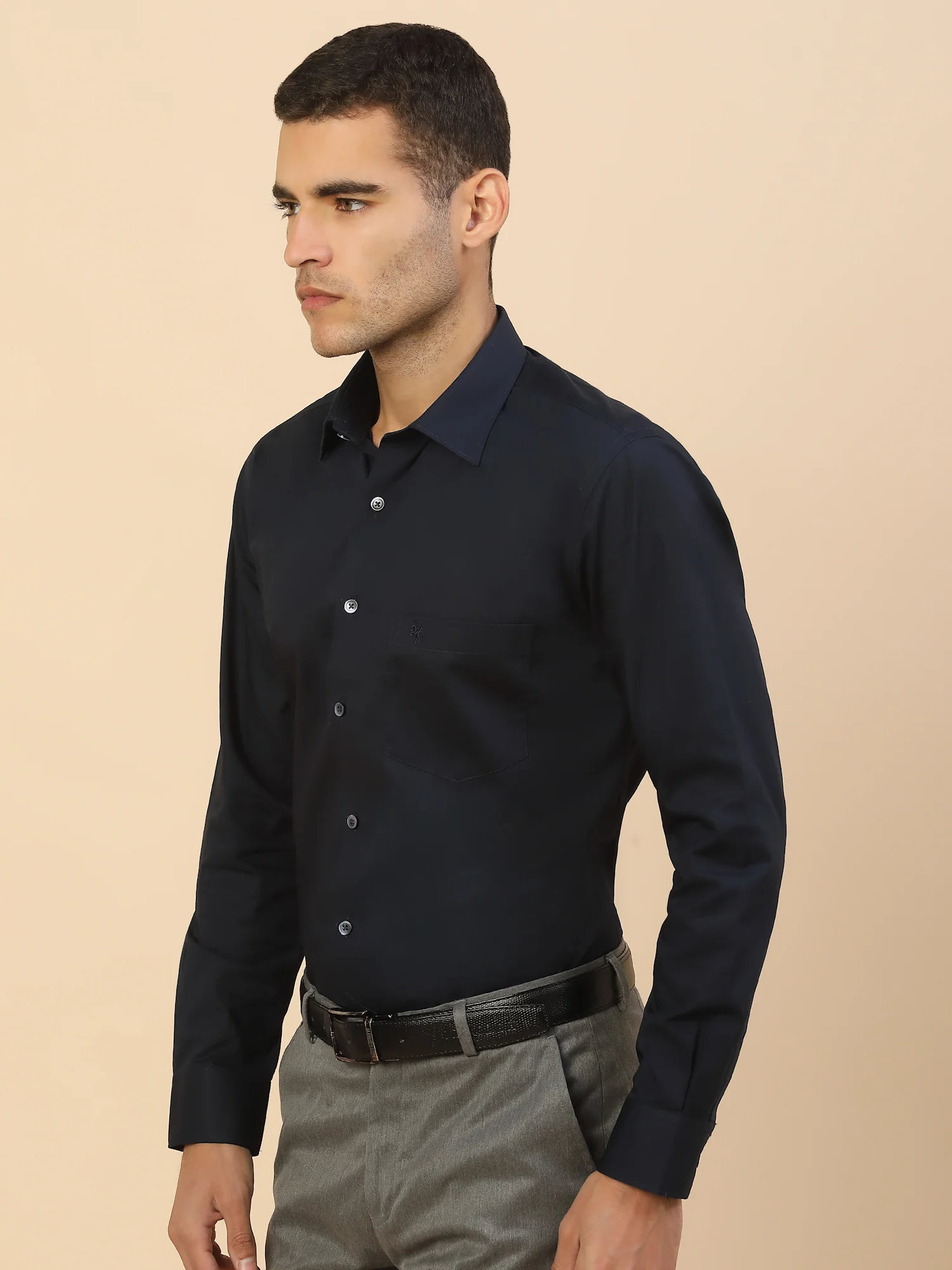 Men's Stylish Solid Formal Shirt | Regular Fit | Full Sleeve | Pure Cotton | Smart Formal Wear - Image 4