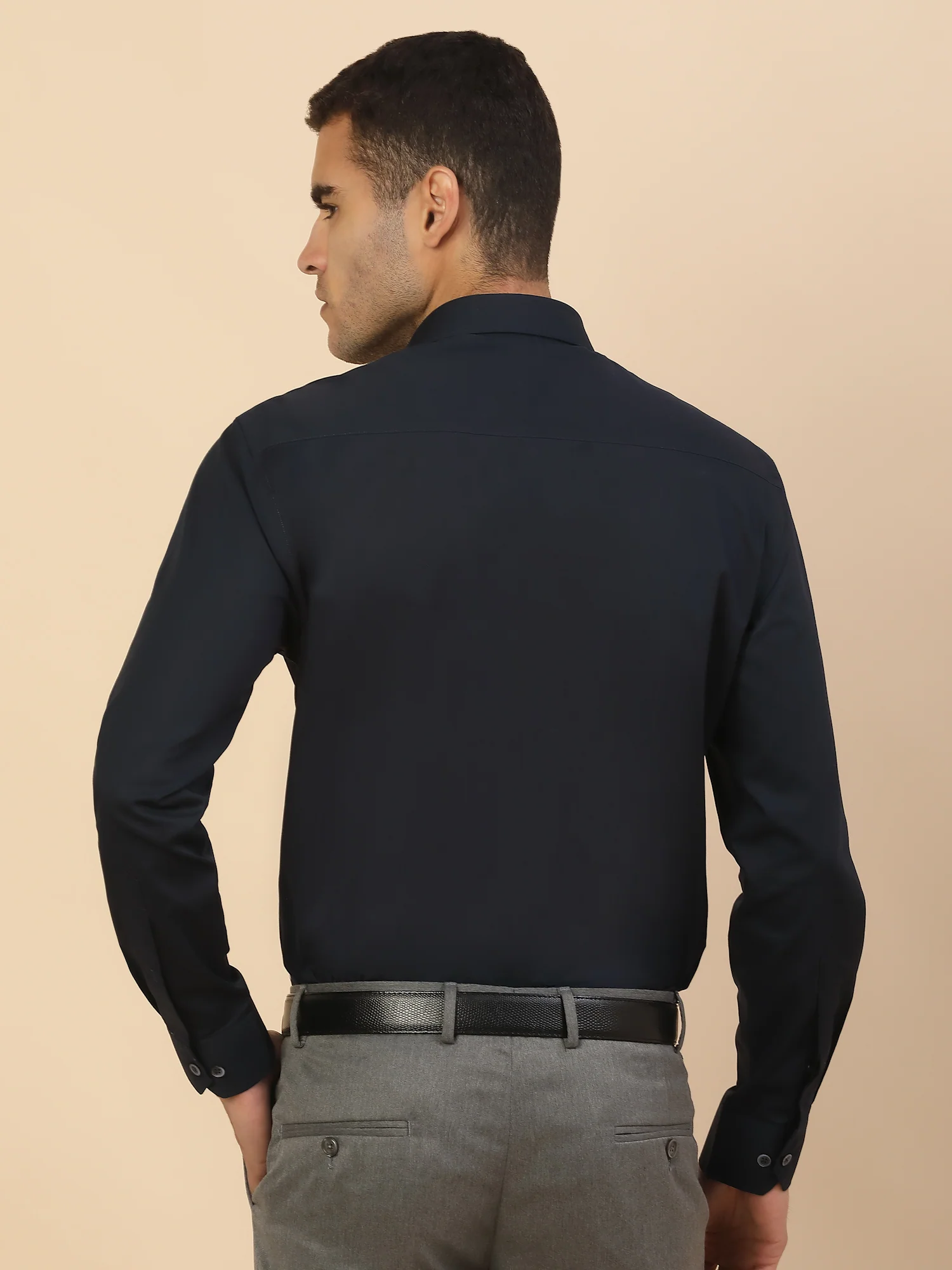 Men's Stylish Solid Formal Shirt | Regular Fit | Full Sleeve | Pure Cotton | Smart Formal Wear - Image 8