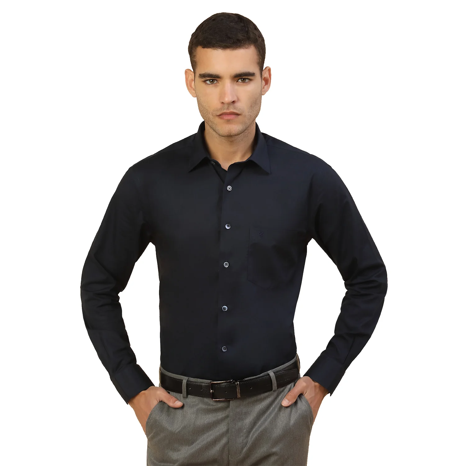 Men's Stylish Solid Formal Shirt | Regular Fit | Full Sleeve | Pure Cotton | Smart Formal Wear - Image 9