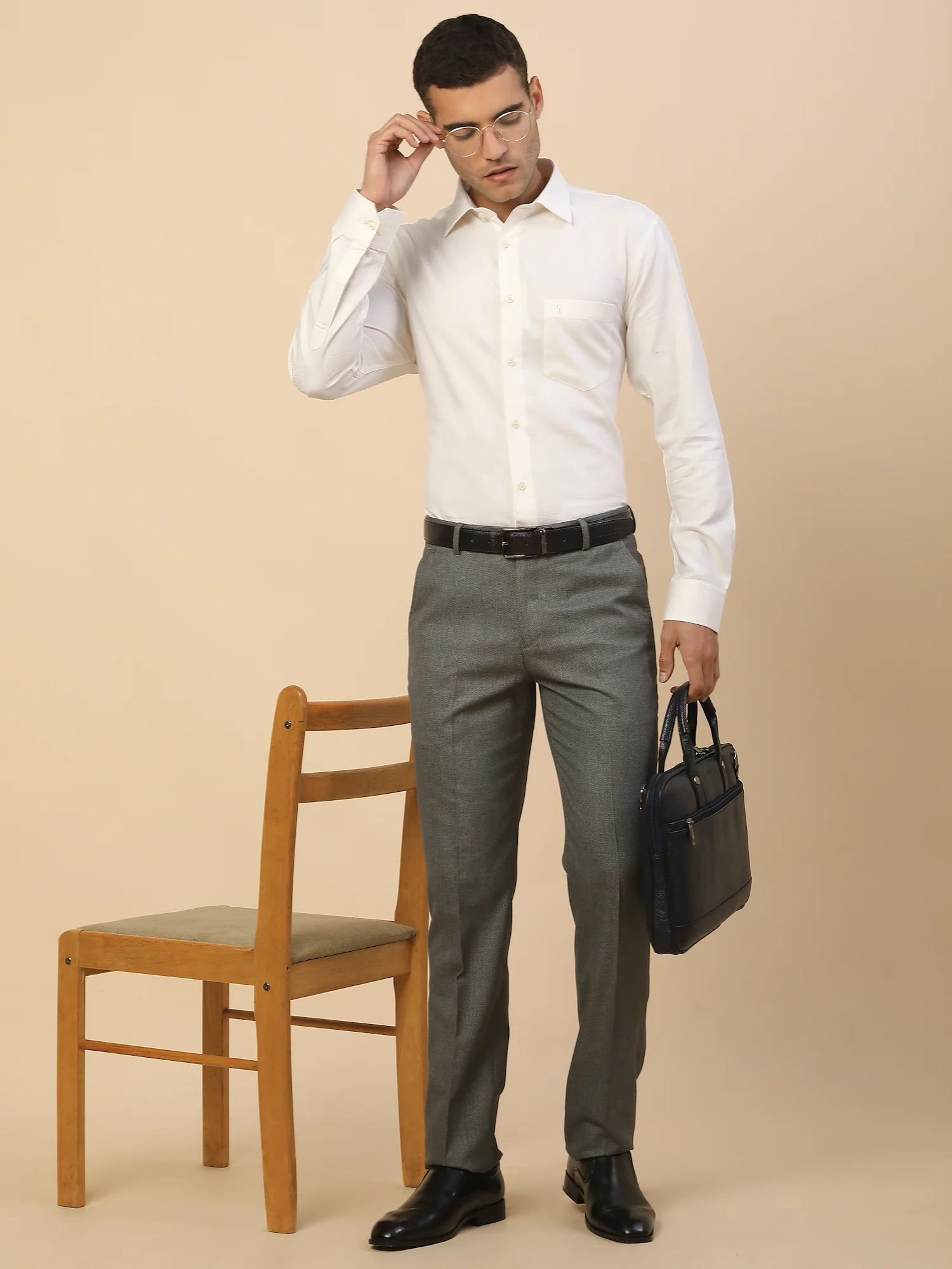 Men's Stylish Solid Formal Shirt | Regular Fit | Full Sleeve | Polyester | Smart Formal Wear - Image 2