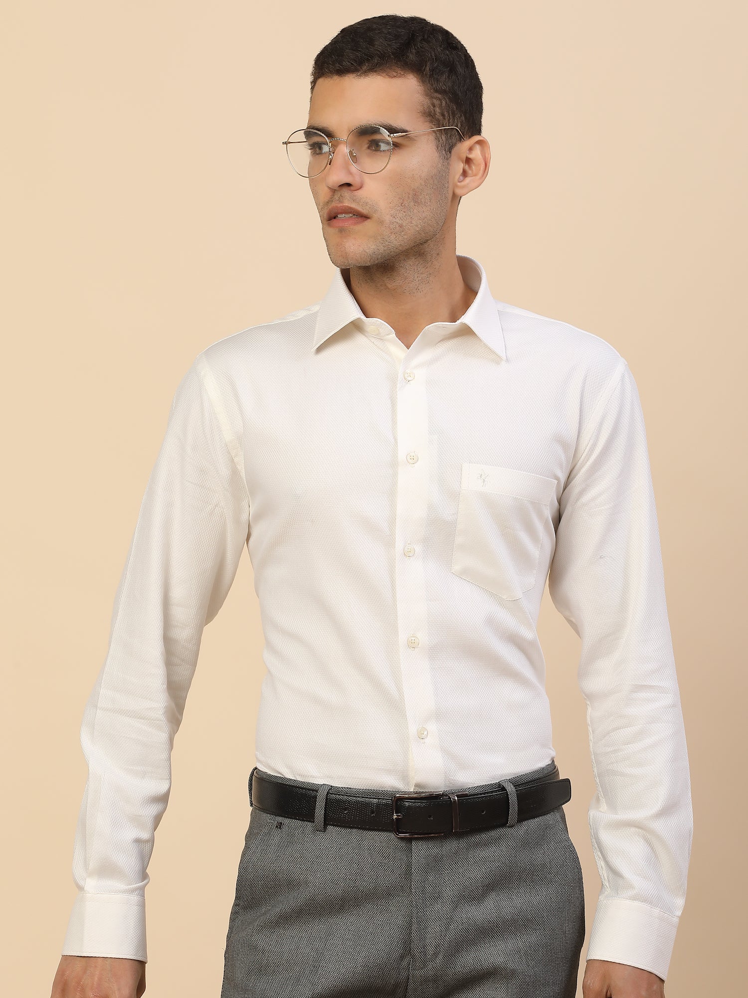Men's Stylish Solid Formal Shirt | Regular Fit | Full Sleeve | Polyester | Smart Formal Wear - Image 8