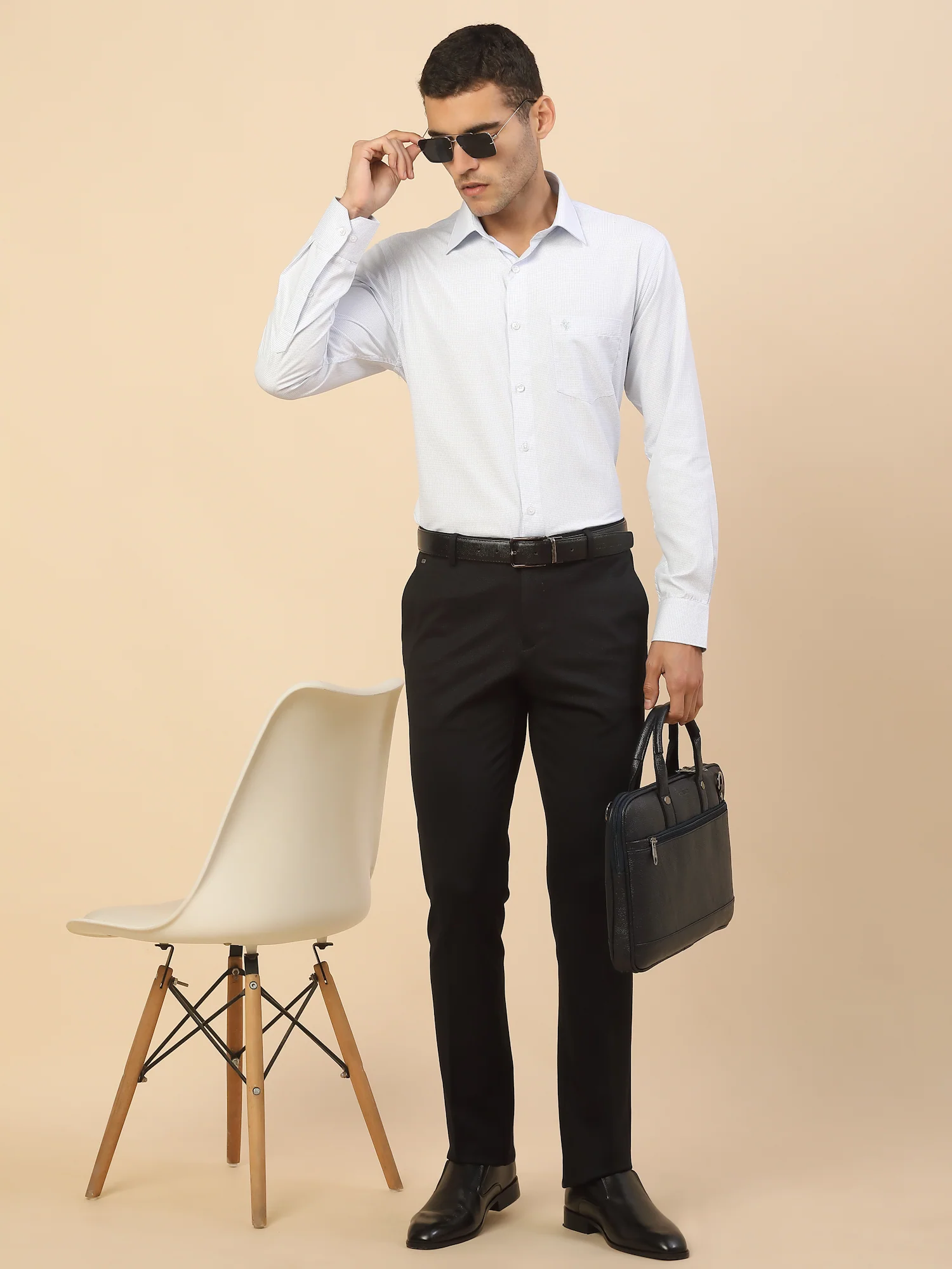Men's Stylish Printed Formal Shirt | Regular Fit | Full Sleeve | Cotton Blend | Smart Formal Wear - Image 2