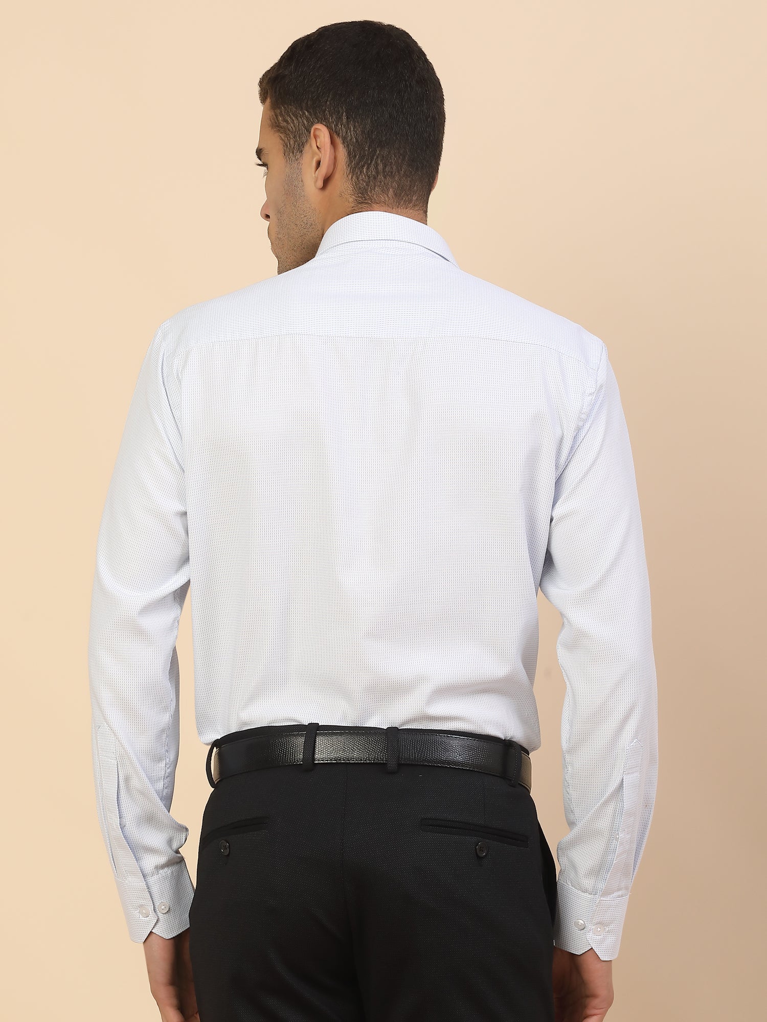 Men's Stylish Printed Formal Shirt | Regular Fit | Full Sleeve | Cotton Blend | Smart Formal Wear - Image 3