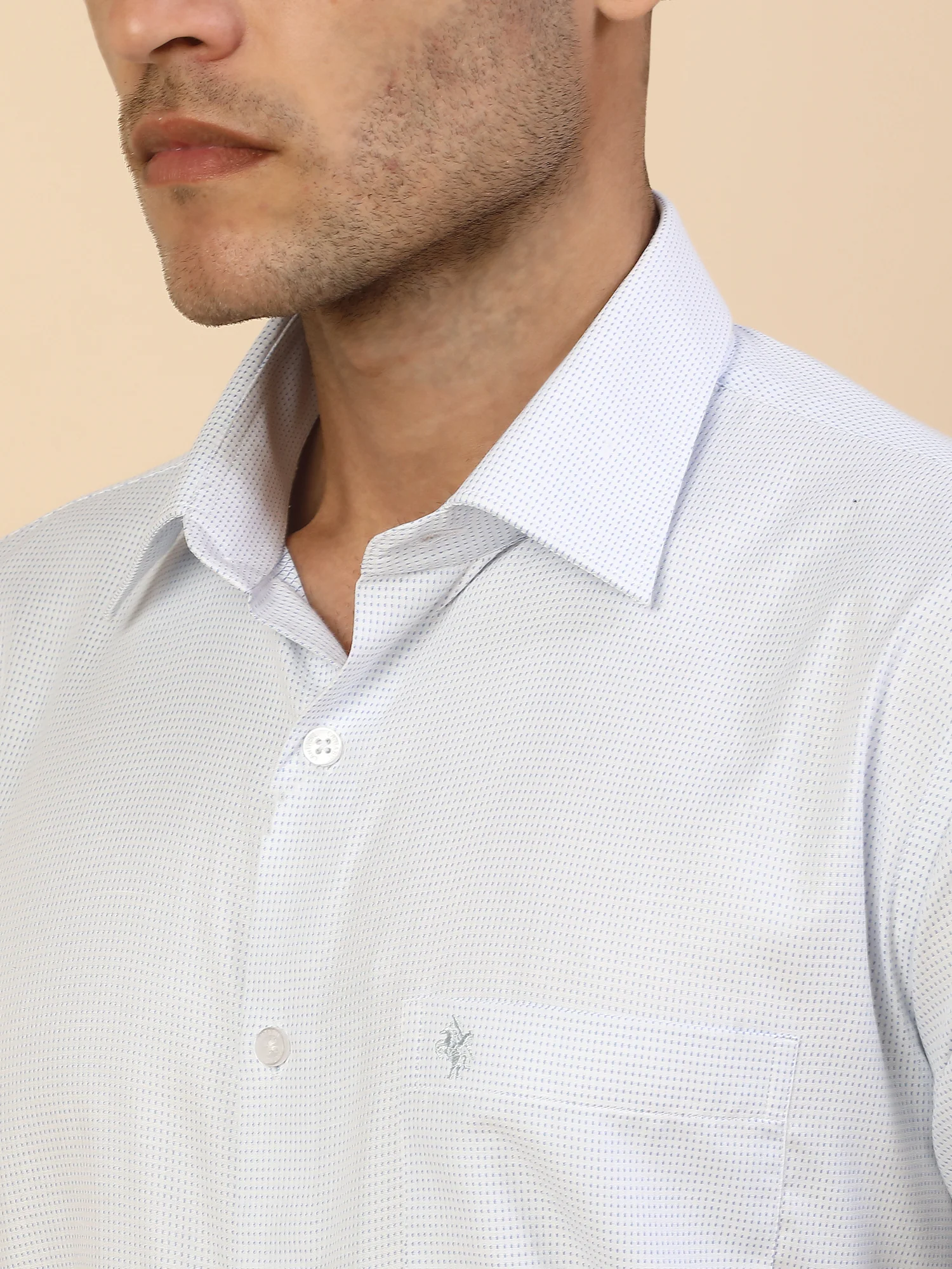 Men's Stylish Printed Formal Shirt | Regular Fit | Full Sleeve | Cotton Blend | Smart Formal Wear - Image 6