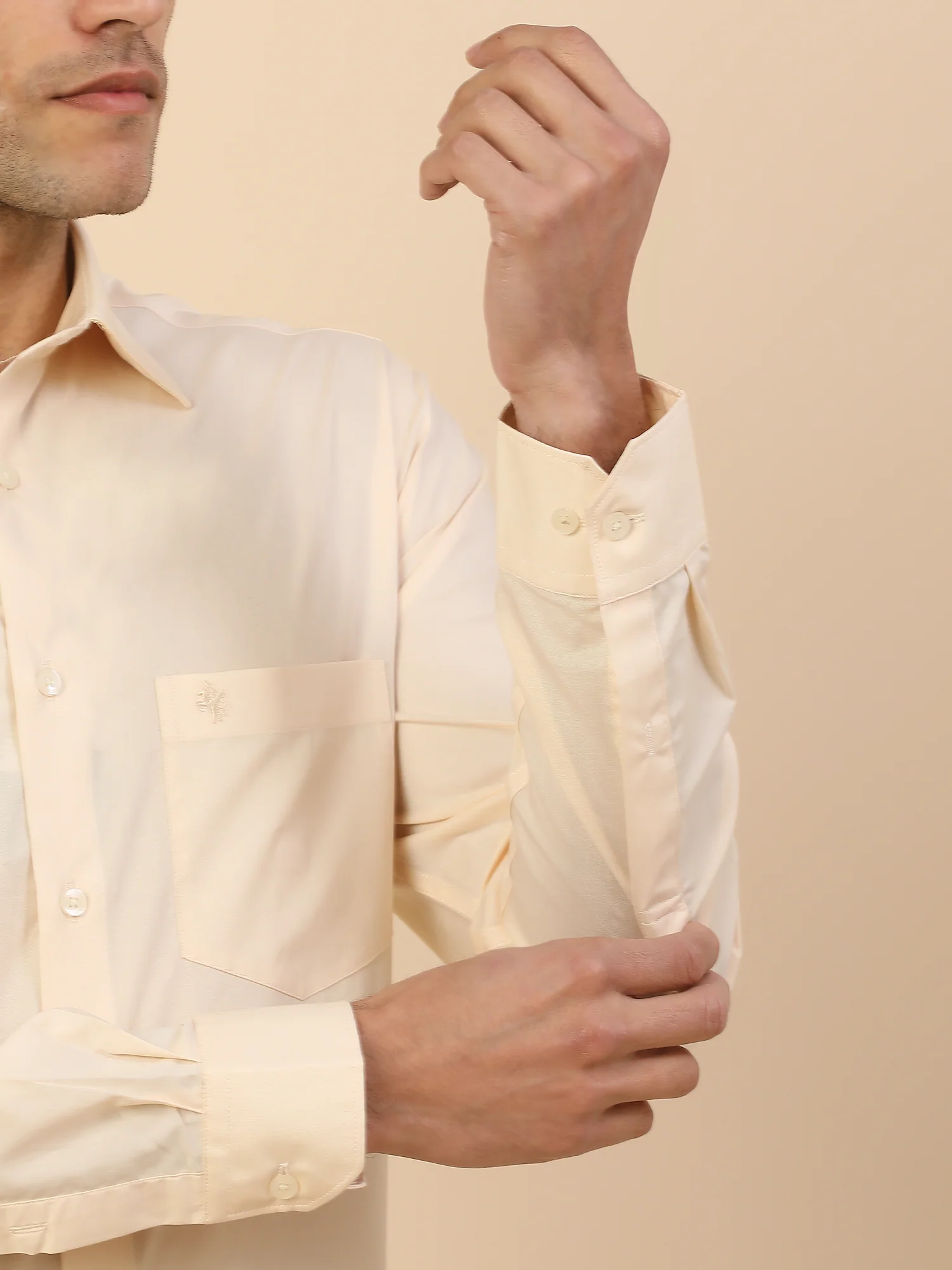 Men's Stylish Solid Formal Shirt | Regular Fit | Full Sleeve | Pure Cotton | Smart Formal Wear - Image 7