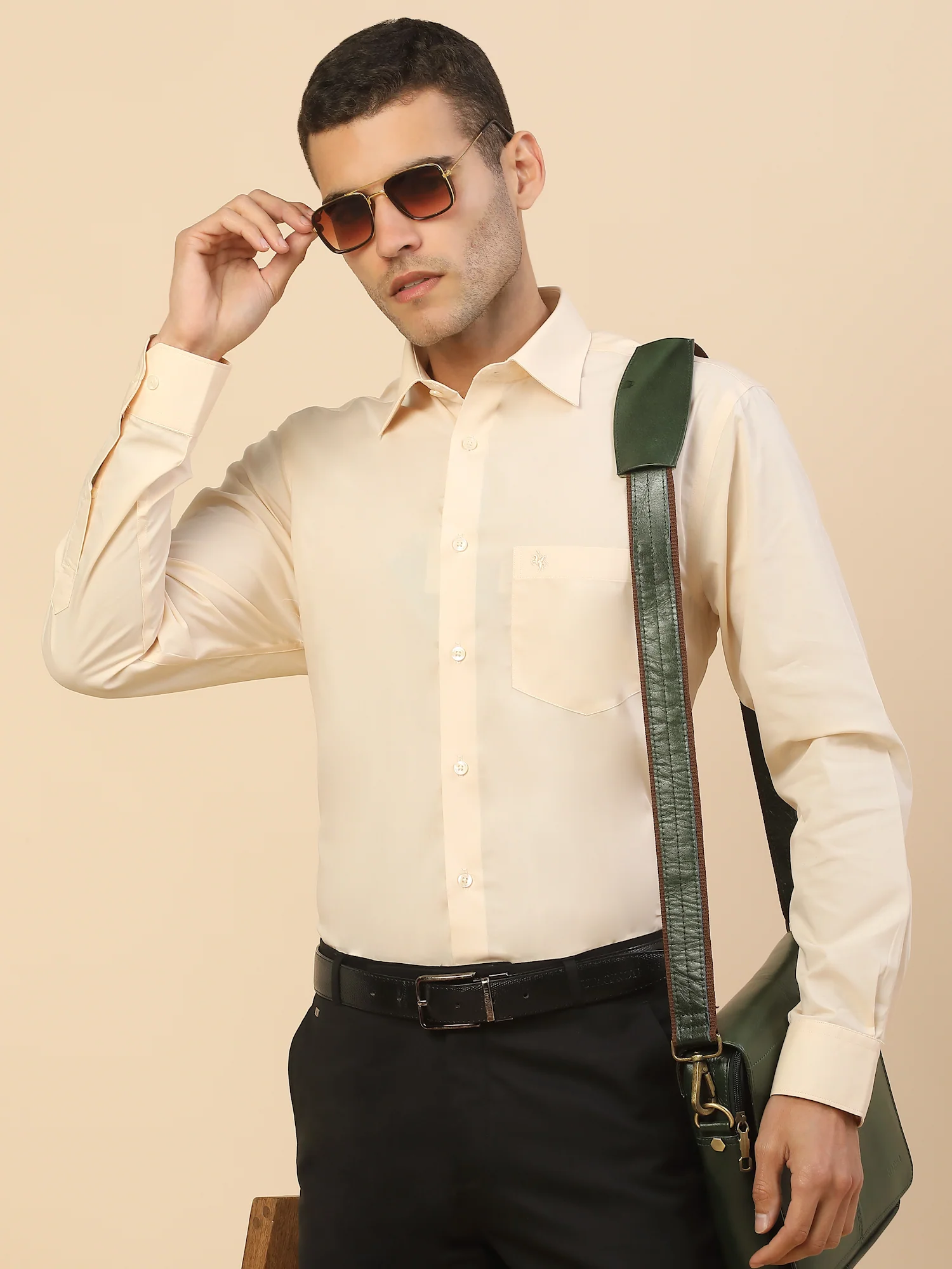 Men's Stylish Solid Formal Shirt | Regular Fit | Full Sleeve | Pure Cotton | Smart Formal Wear - Image 8