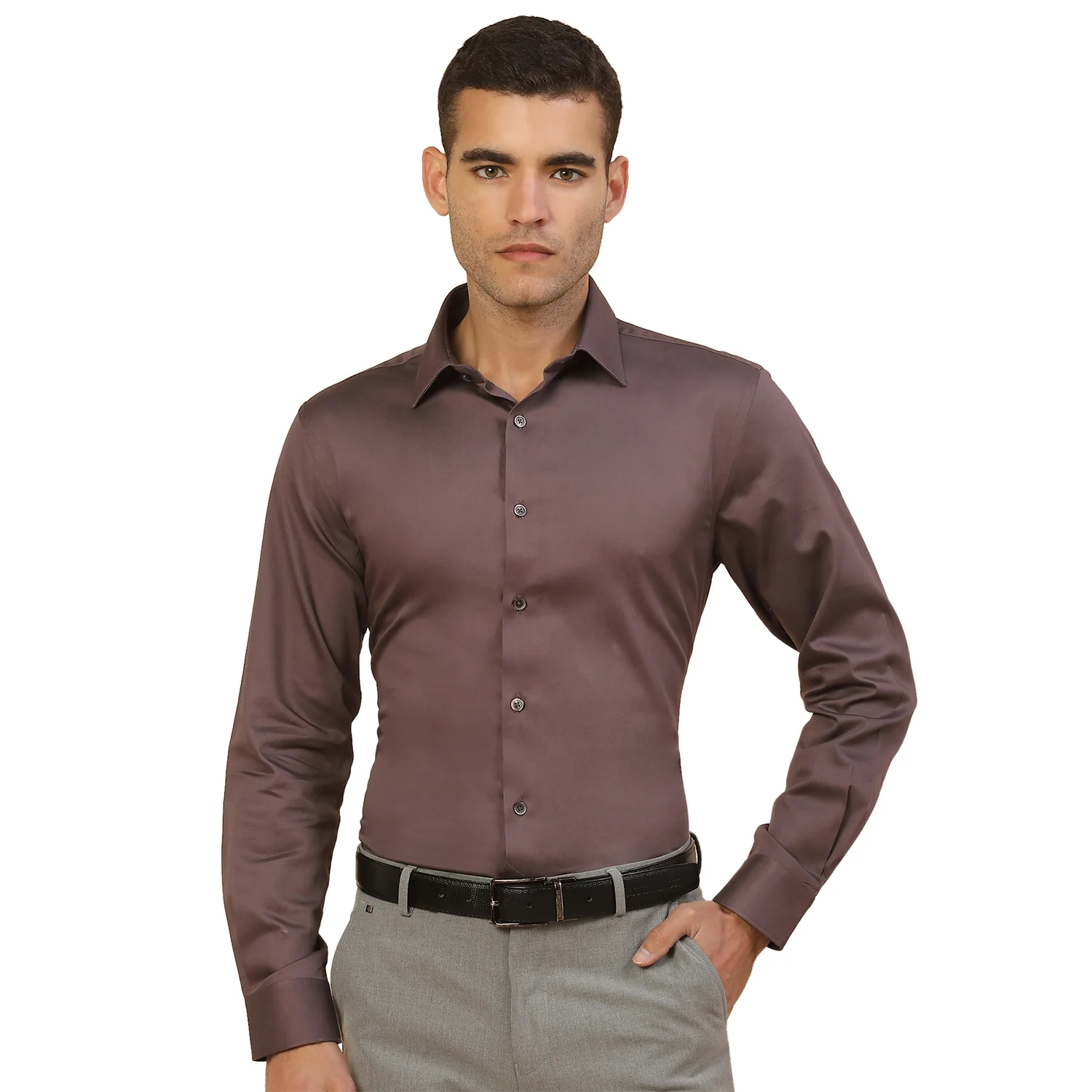 Men's Stylish Solid Party Shirt | Regular Fit | Full Sleeve | Pure Cotton | Smart Party Wear - Image 2