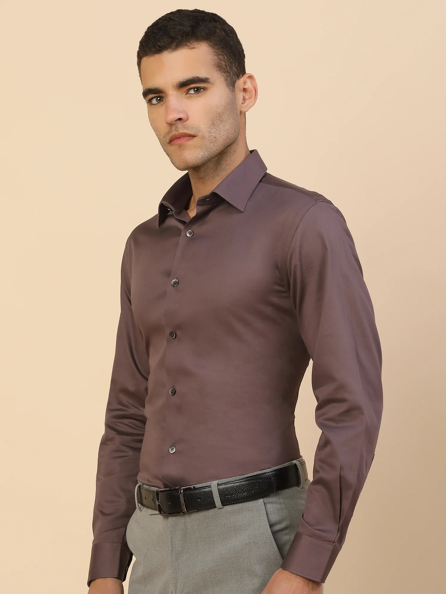 Men's Stylish Solid Party Shirt | Regular Fit | Full Sleeve | Pure Cotton | Smart Party Wear - Image 4