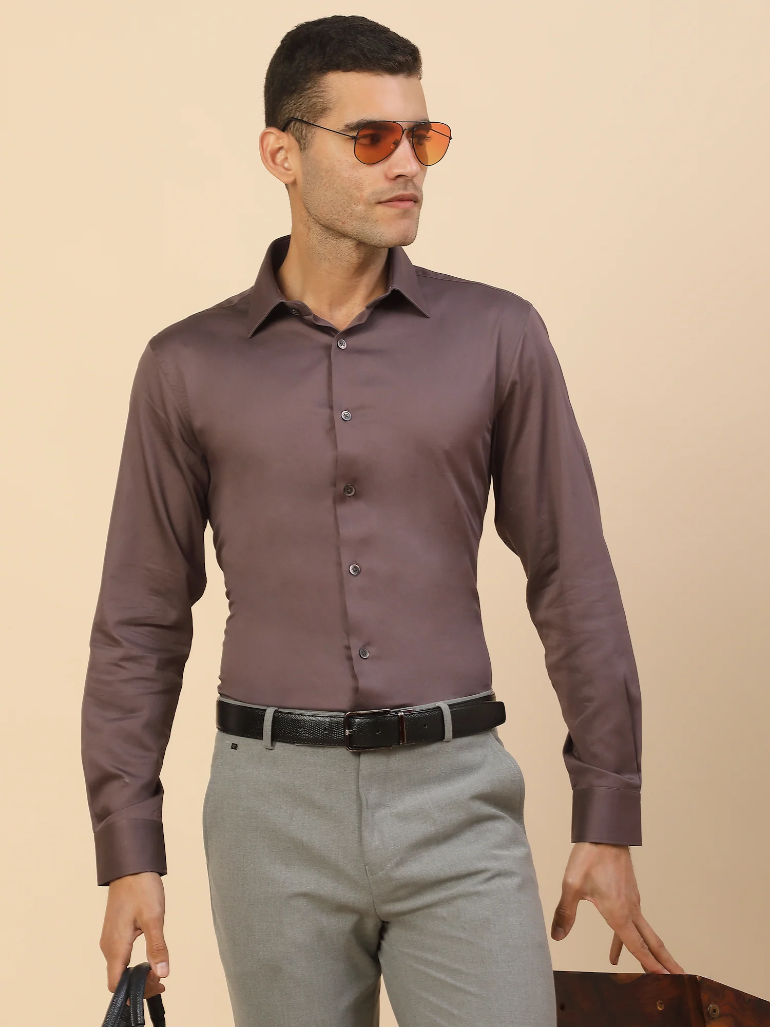 Men's Stylish Solid Party Shirt | Regular Fit | Full Sleeve | Pure Cotton | Smart Party Wear - Image 9