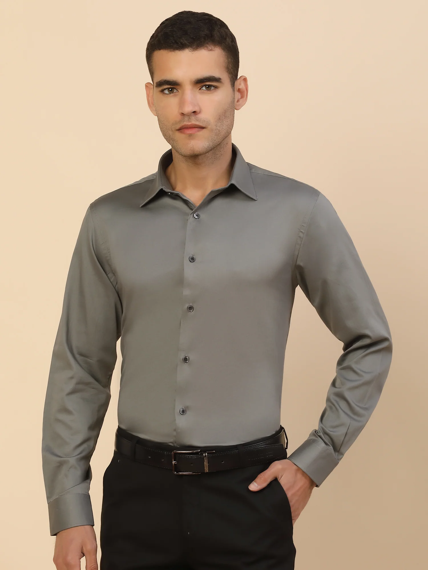 Men's Stylish Solid Party Shirt | Regular Fit | Full Sleeve | Pure Cotton | Smart Party Wear
