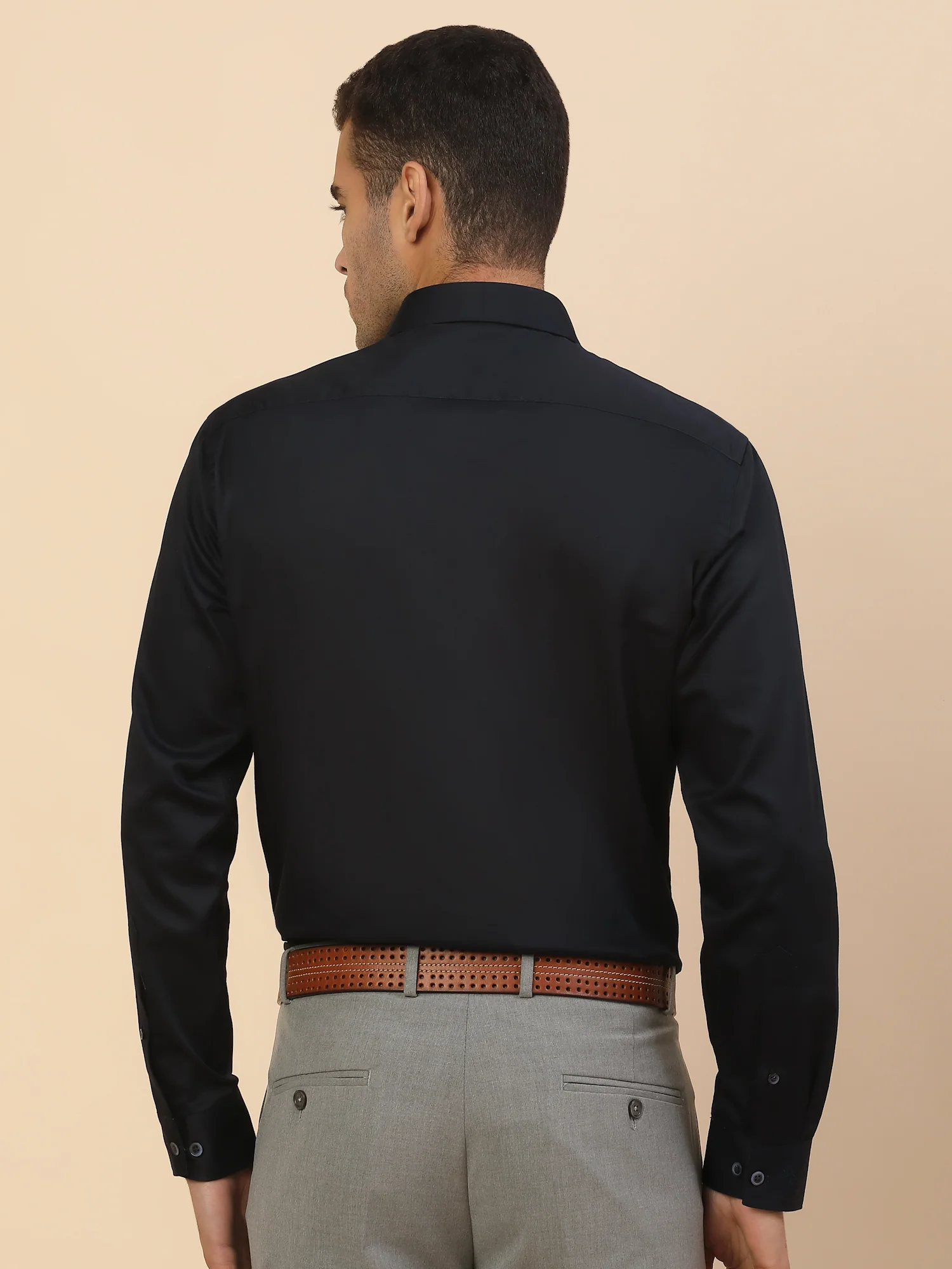 Men's Stylish Solid Party Shirt | Regular Fit | Full Sleeve | Pure Cotton | Smart Party Wear - Image 3