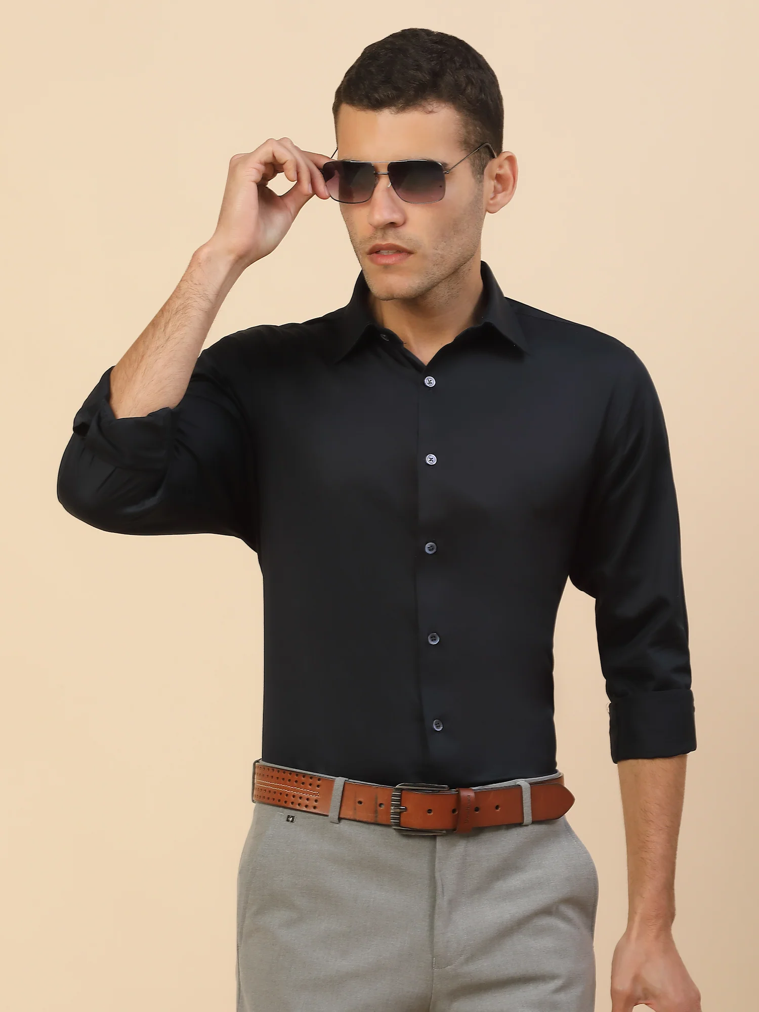 Men's Stylish Solid Party Shirt | Regular Fit | Full Sleeve | Pure Cotton | Smart Party Wear - Image 8