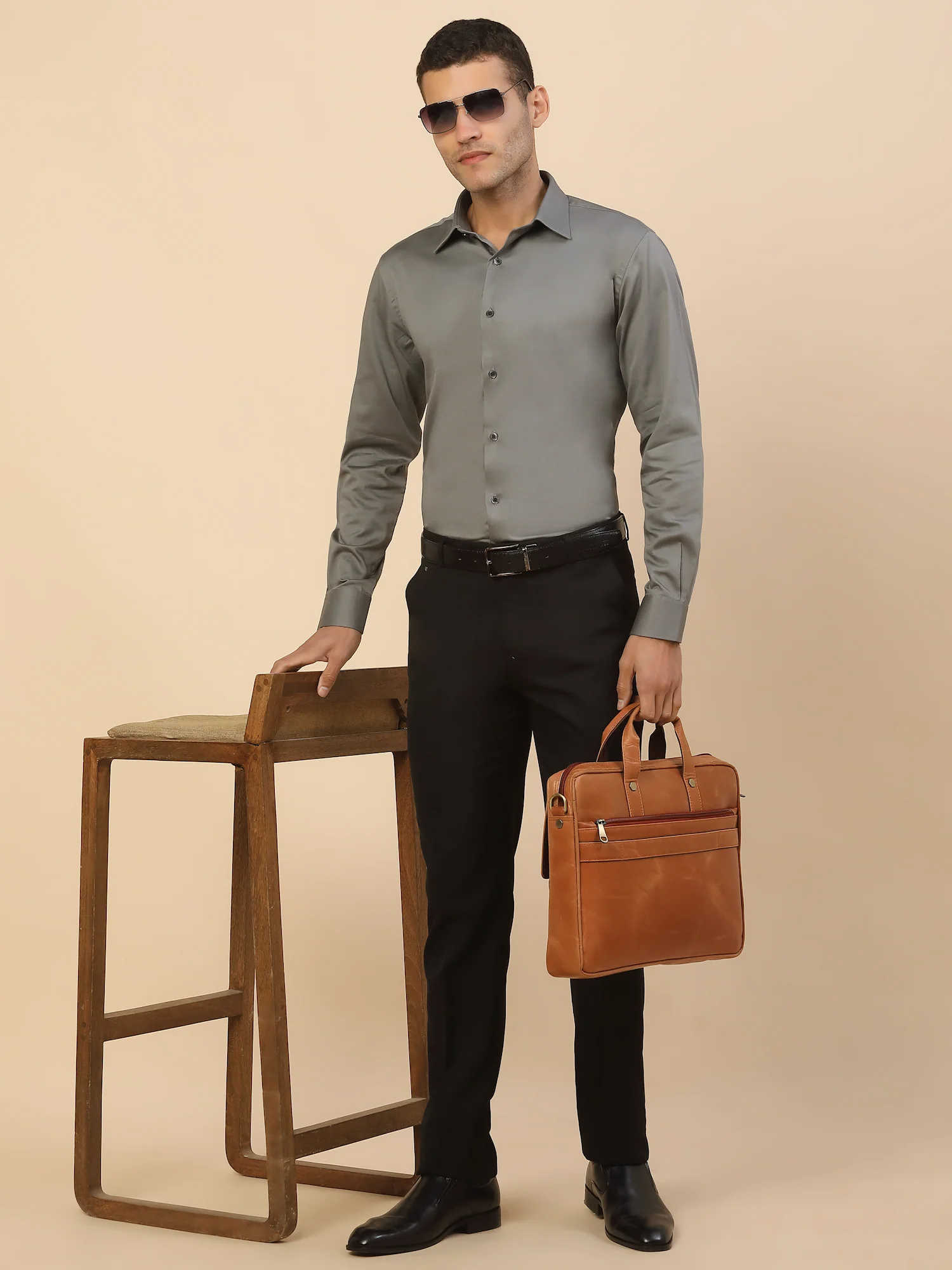 Men's Stylish Solid Party Shirt | Regular Fit | Full Sleeve | Pure Cotton | Smart Party Wear - Image 2