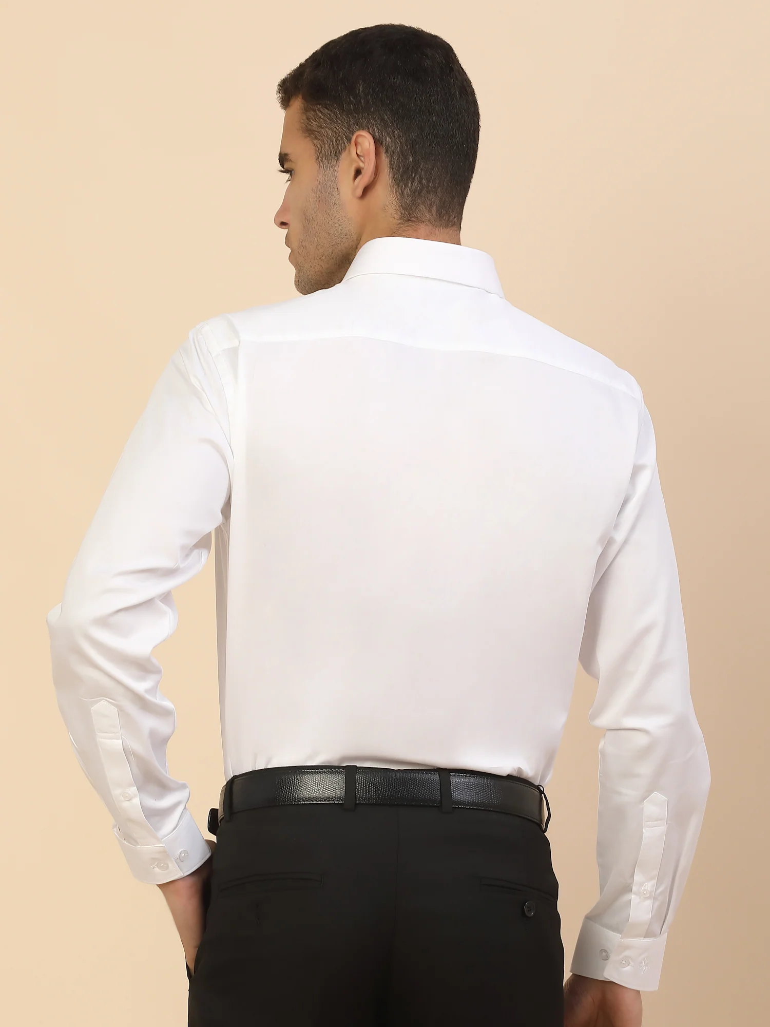 Men's Stylish Solid Party Shirt | Regular Fit | Full Sleeve | Pure Cotton | Smart Party Wear - Image 3