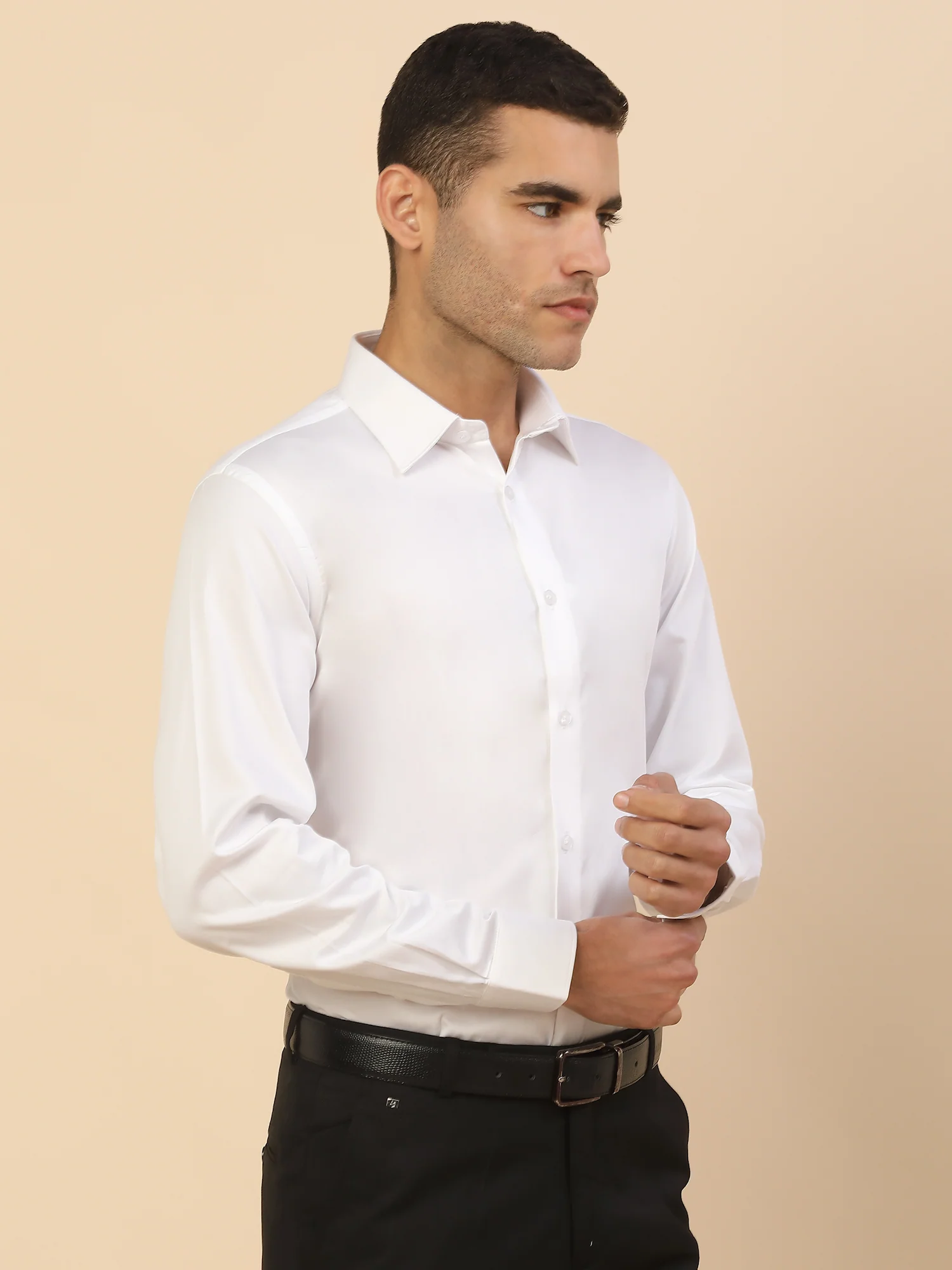Men's Stylish Solid Party Shirt | Regular Fit | Full Sleeve | Pure Cotton | Smart Party Wear - Image 5