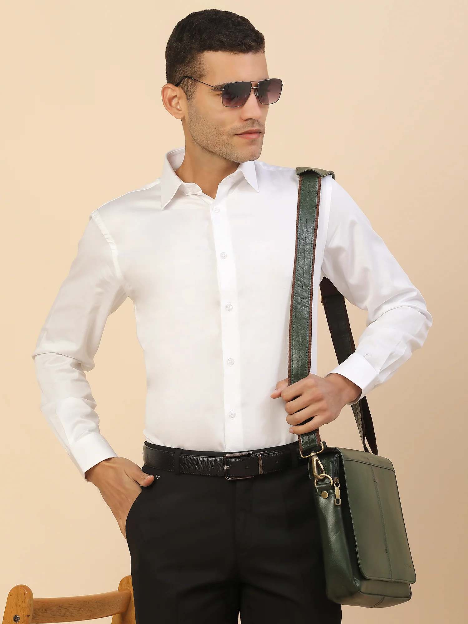 Men's Stylish Solid Party Shirt | Regular Fit | Full Sleeve | Pure Cotton | Smart Party Wear - Image 8