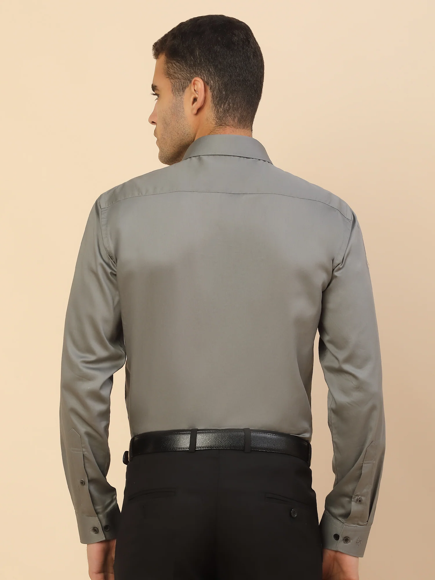 Men's Stylish Solid Party Shirt | Regular Fit | Full Sleeve | Pure Cotton | Smart Party Wear - Image 3
