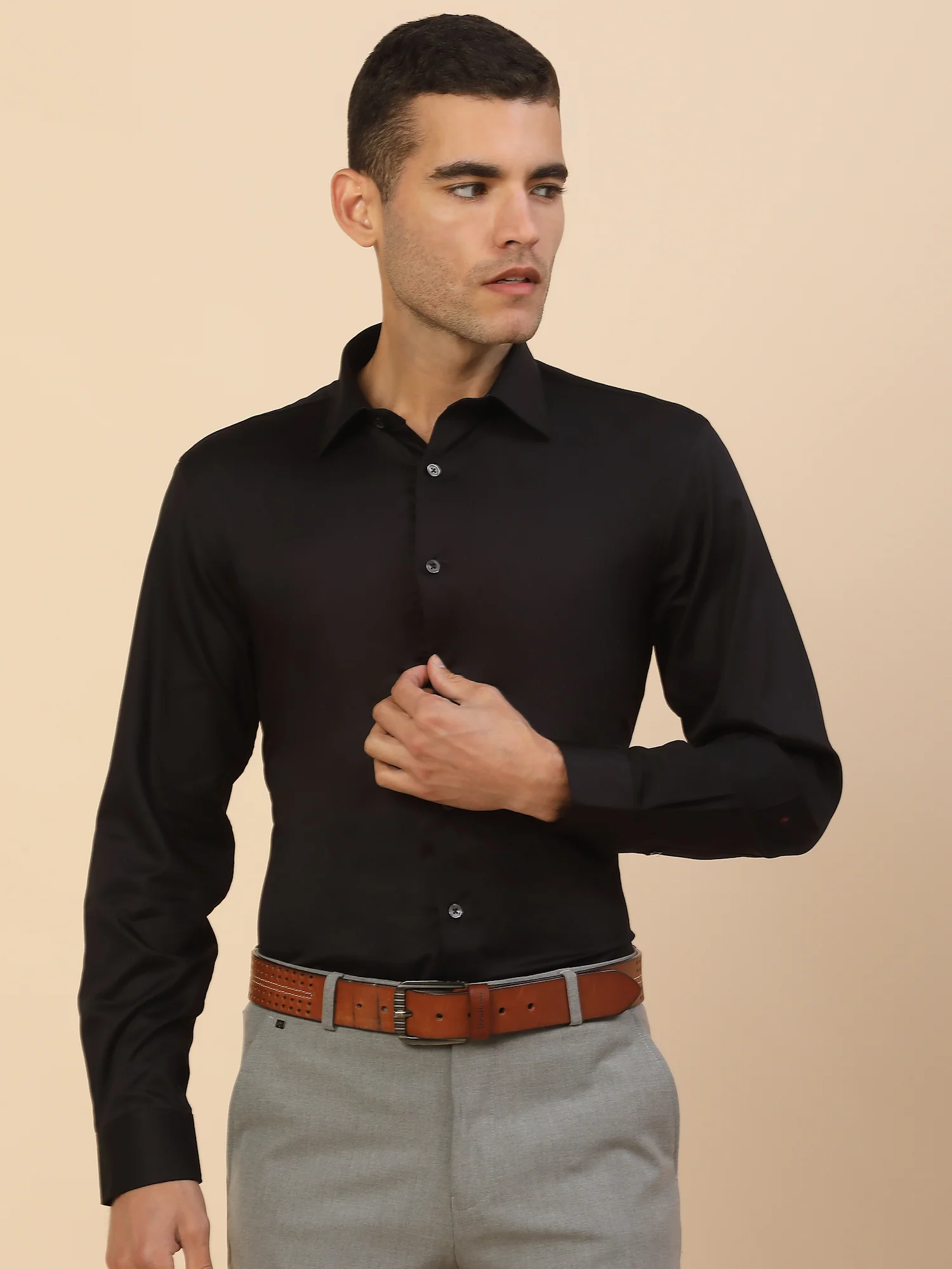 Men's Stylish Solid Party Shirt | Regular Fit | Full Sleeve | Pure Cotton | Smart Party Wear