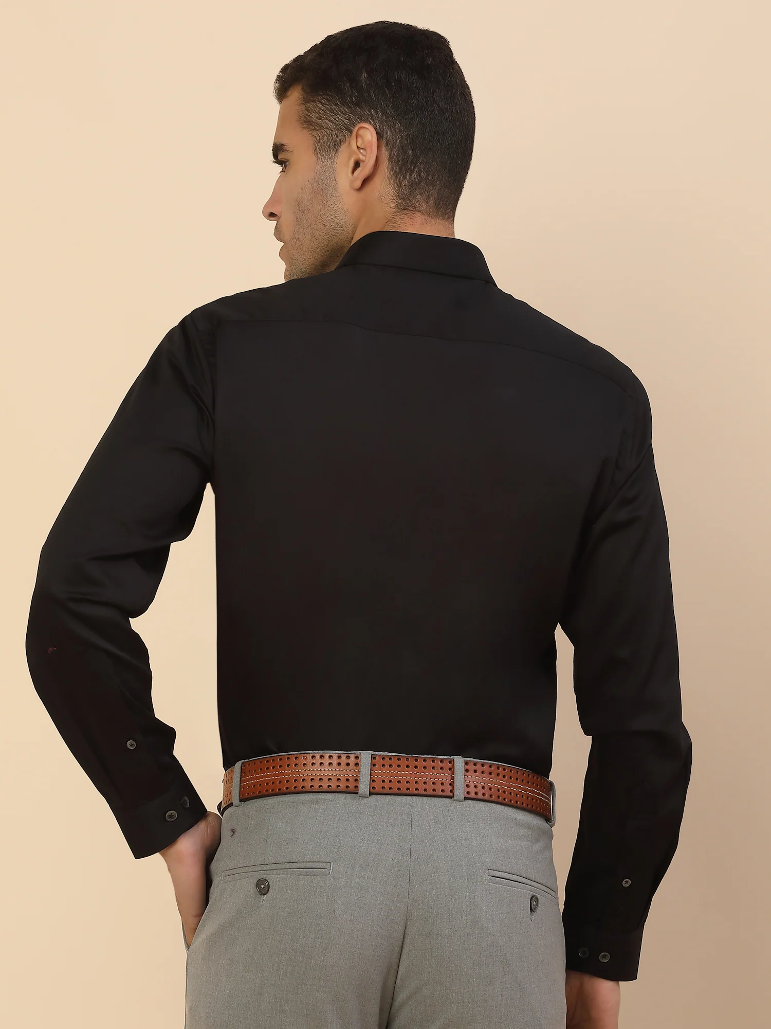Men's Stylish Solid Party Shirt | Regular Fit | Full Sleeve | Pure Cotton | Smart Party Wear - Image 3