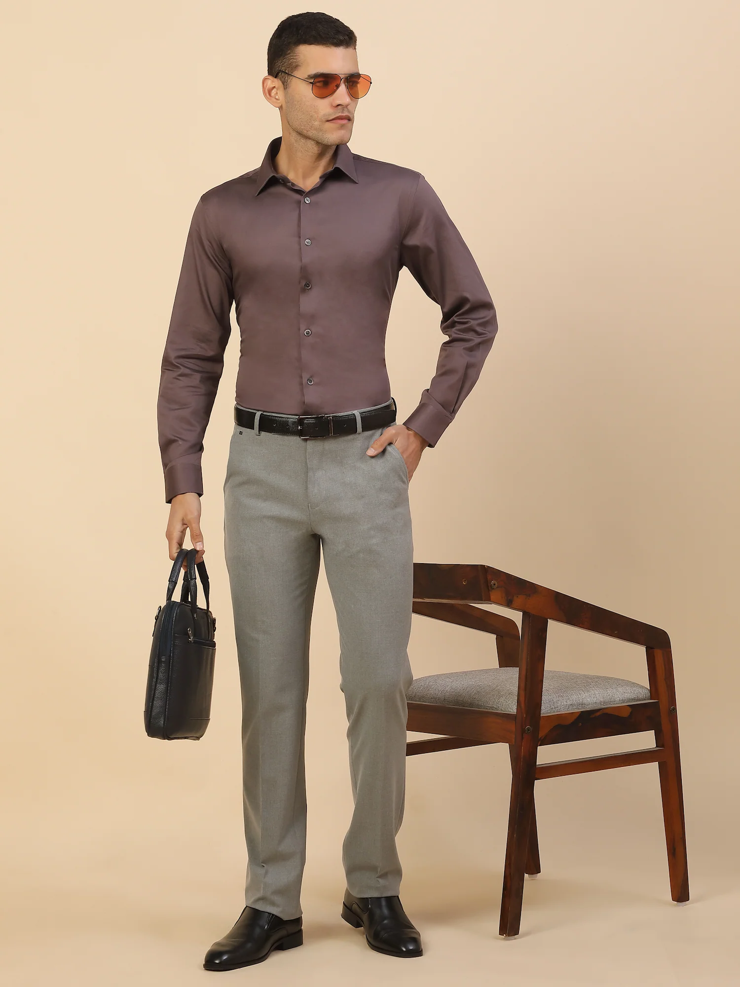 Men's Stylish Solid Party Shirt | Regular Fit | Full Sleeve | Pure Cotton | Smart Party Wear - Image 2