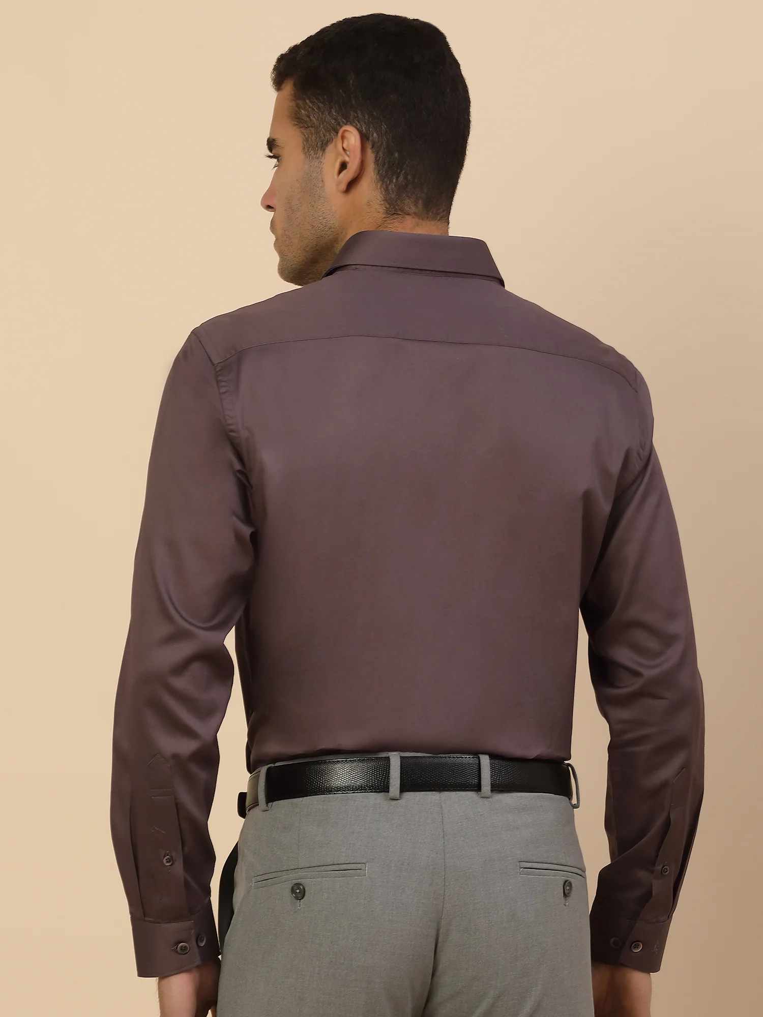 Men's Stylish Solid Party Shirt | Regular Fit | Full Sleeve | Pure Cotton | Smart Party Wear - Image 3