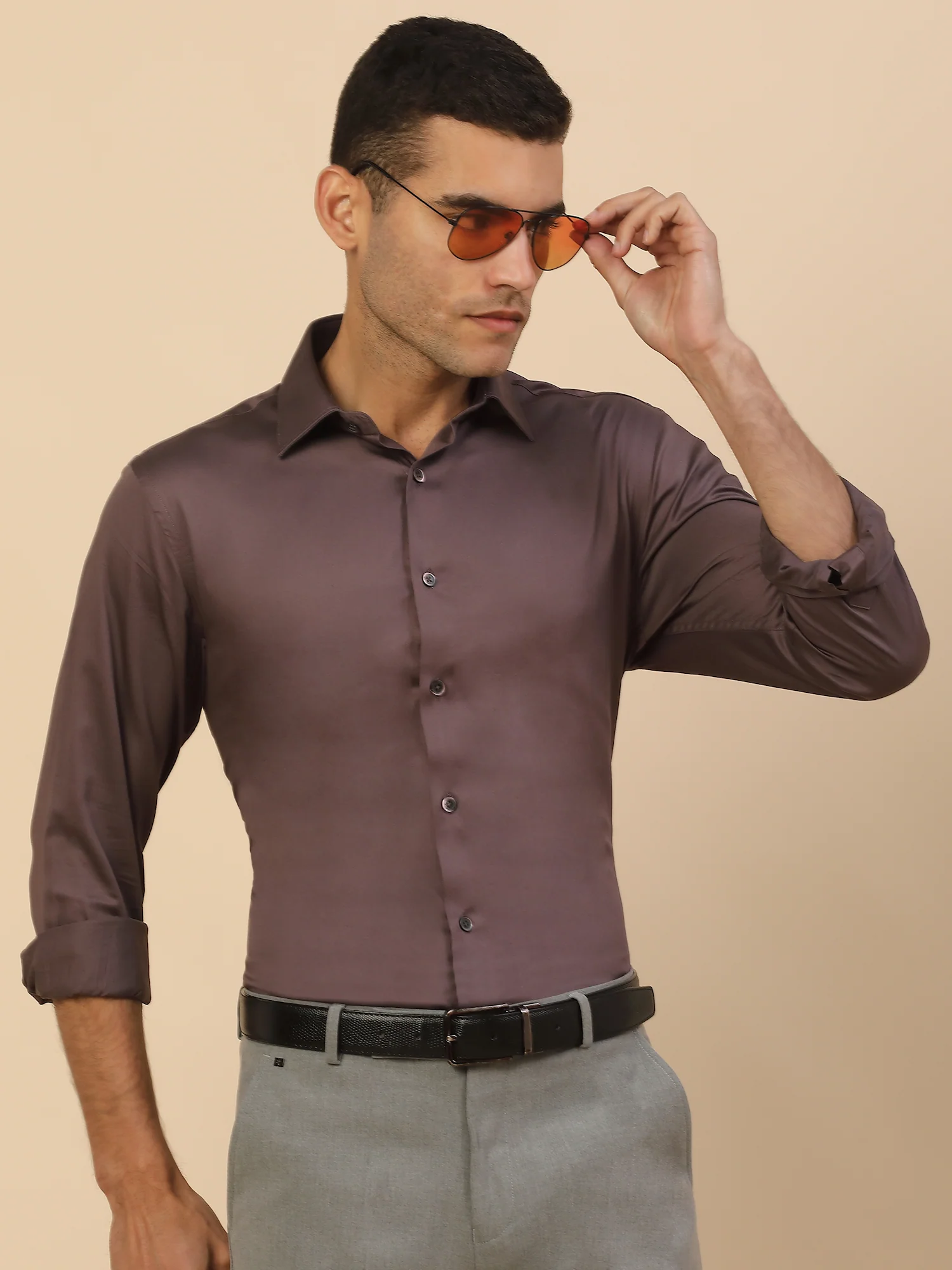 Men's Stylish Solid Party Shirt | Regular Fit | Full Sleeve | Pure Cotton | Smart Party Wear - Image 8