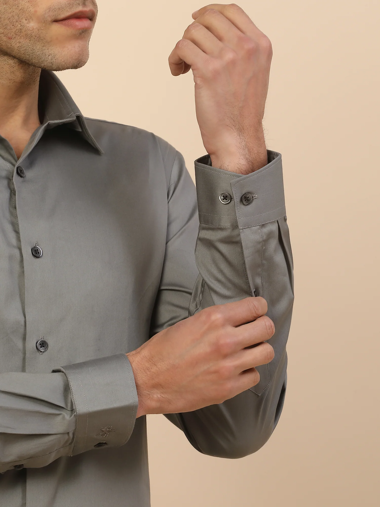 Men's Stylish Solid Party Shirt | Regular Fit | Full Sleeve | Pure Cotton | Smart Party Wear - Image 7