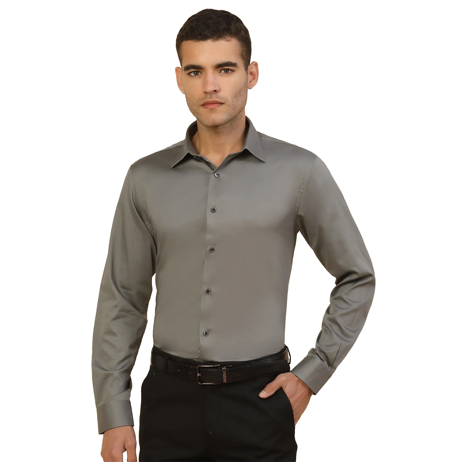 Men's Stylish Solid Party Shirt | Regular Fit | Full Sleeve | Pure Cotton | Smart Party Wear - Image 9