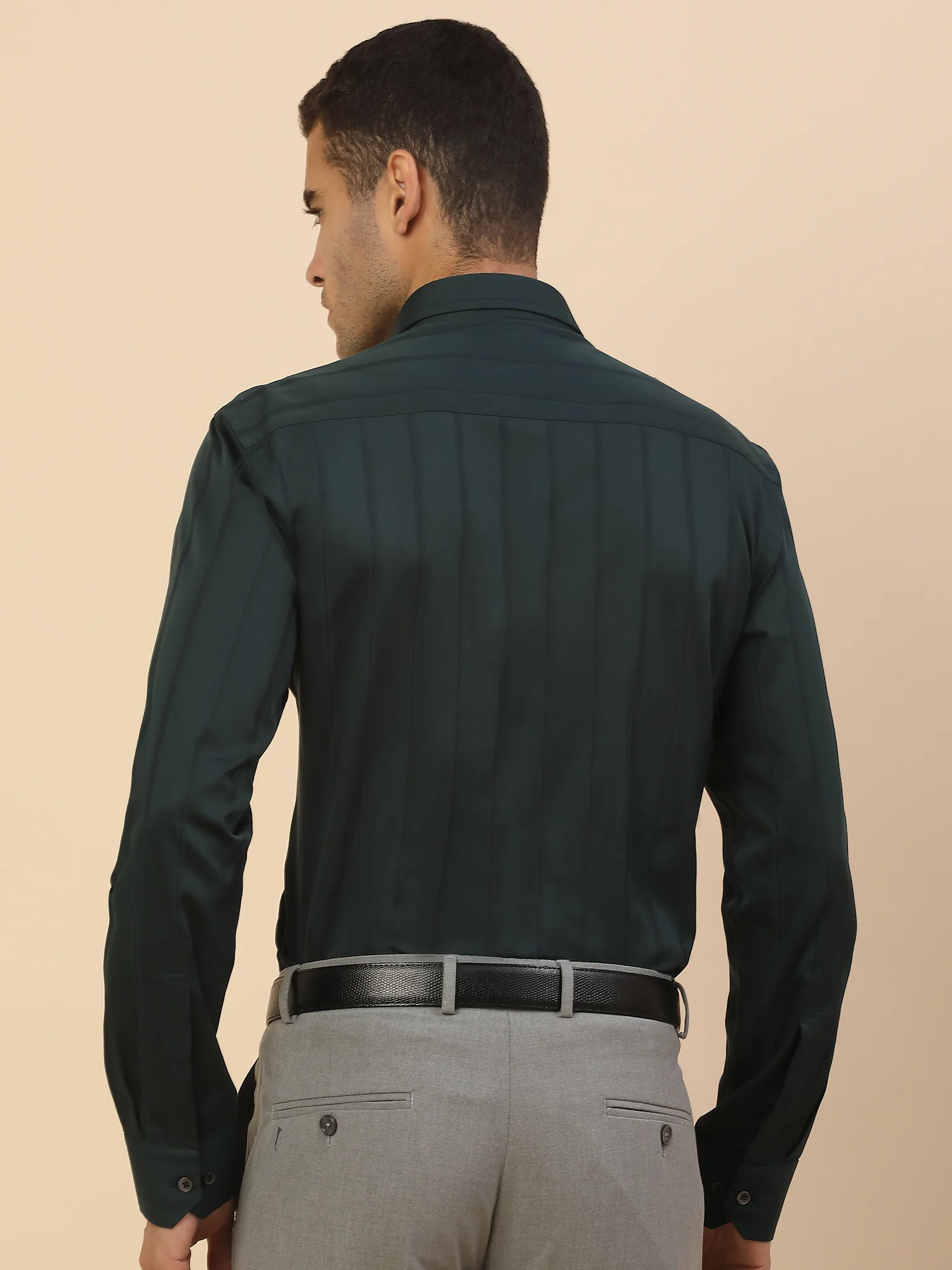 Men's Stylish Striped Formal Shirt | Regular Fit | Full Sleeve | Pure Cotton | Smart Formal Wear - Image 8