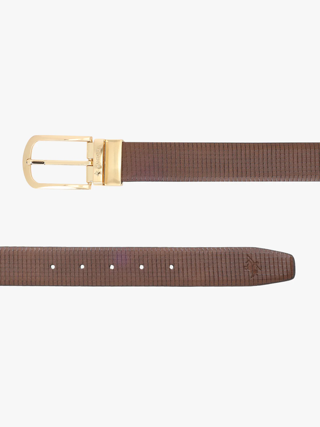 Men's Textured Black Brown Reversible Formal Belt - Image 8