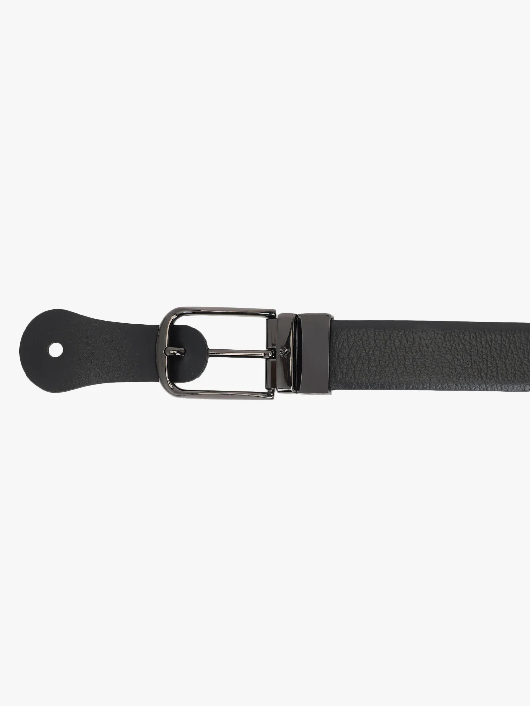 Men's Textured Black Brown Reversible Formal Belt - Image 7