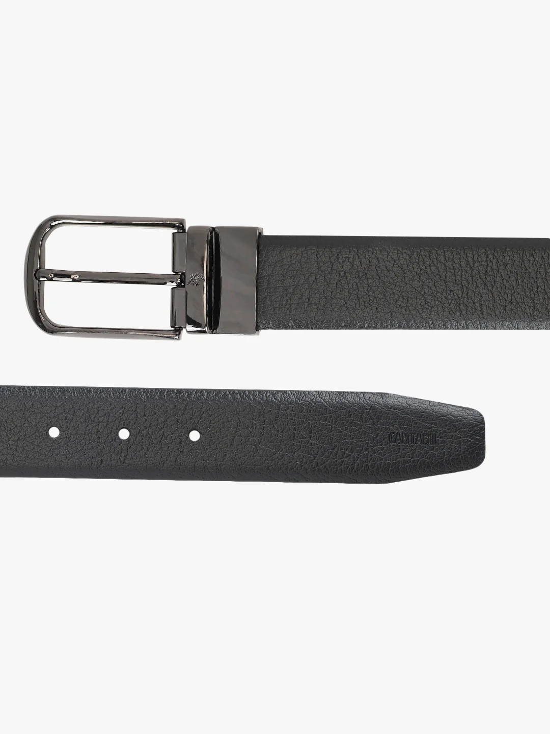 Men's Textured Black Brown Reversible Formal Belt - Image 8