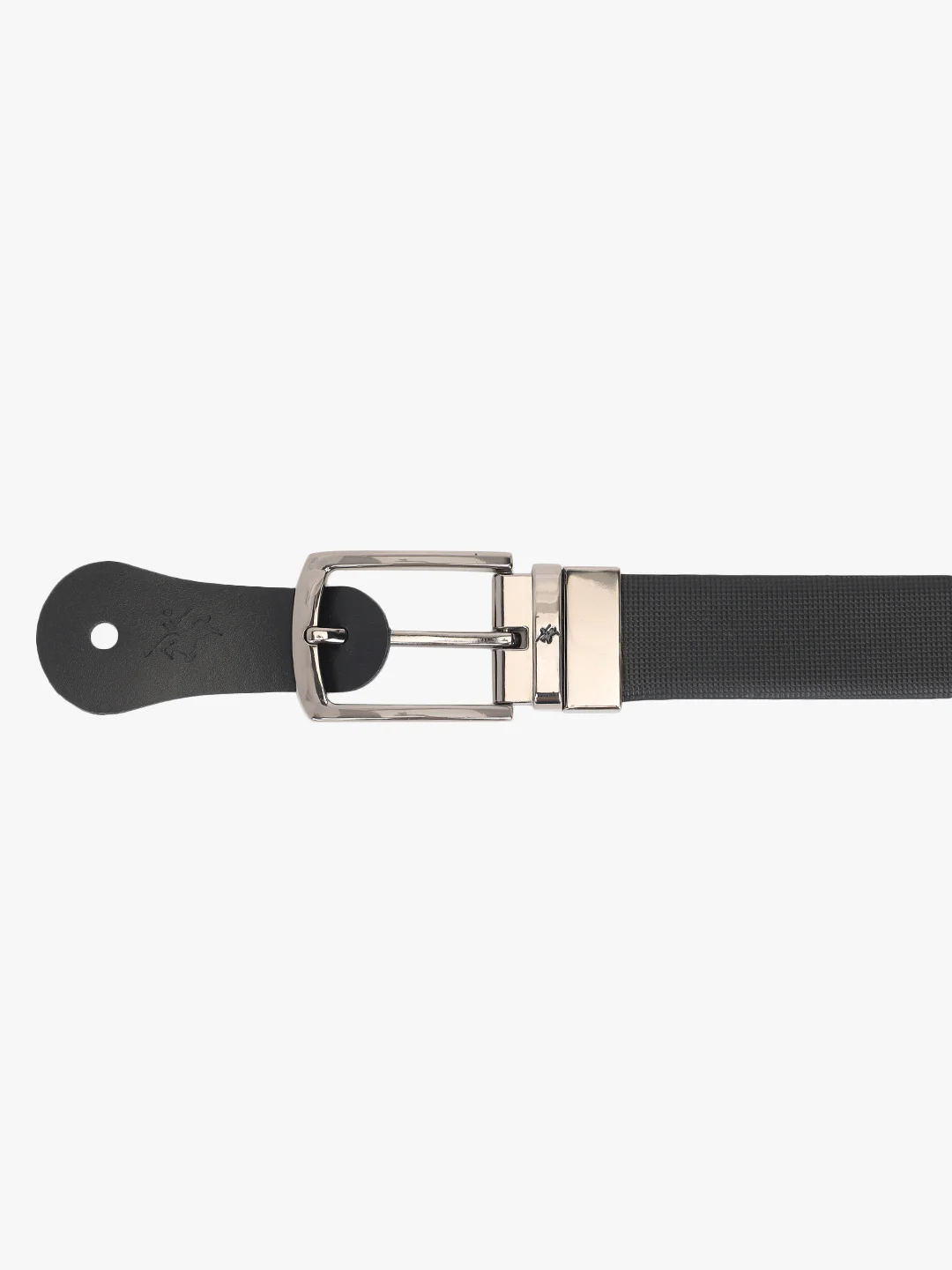 Men's Textured Black Brown Reversible Formal Belt - Image 7