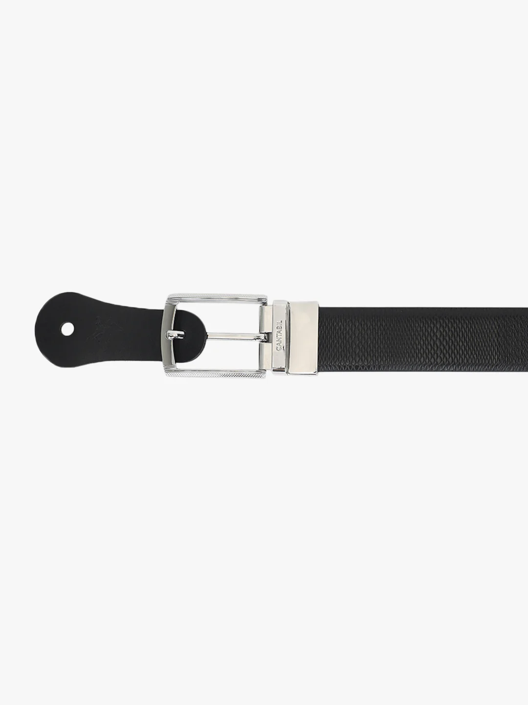 Men's Textured Black Brown Reversible Formal Belt - Image 7