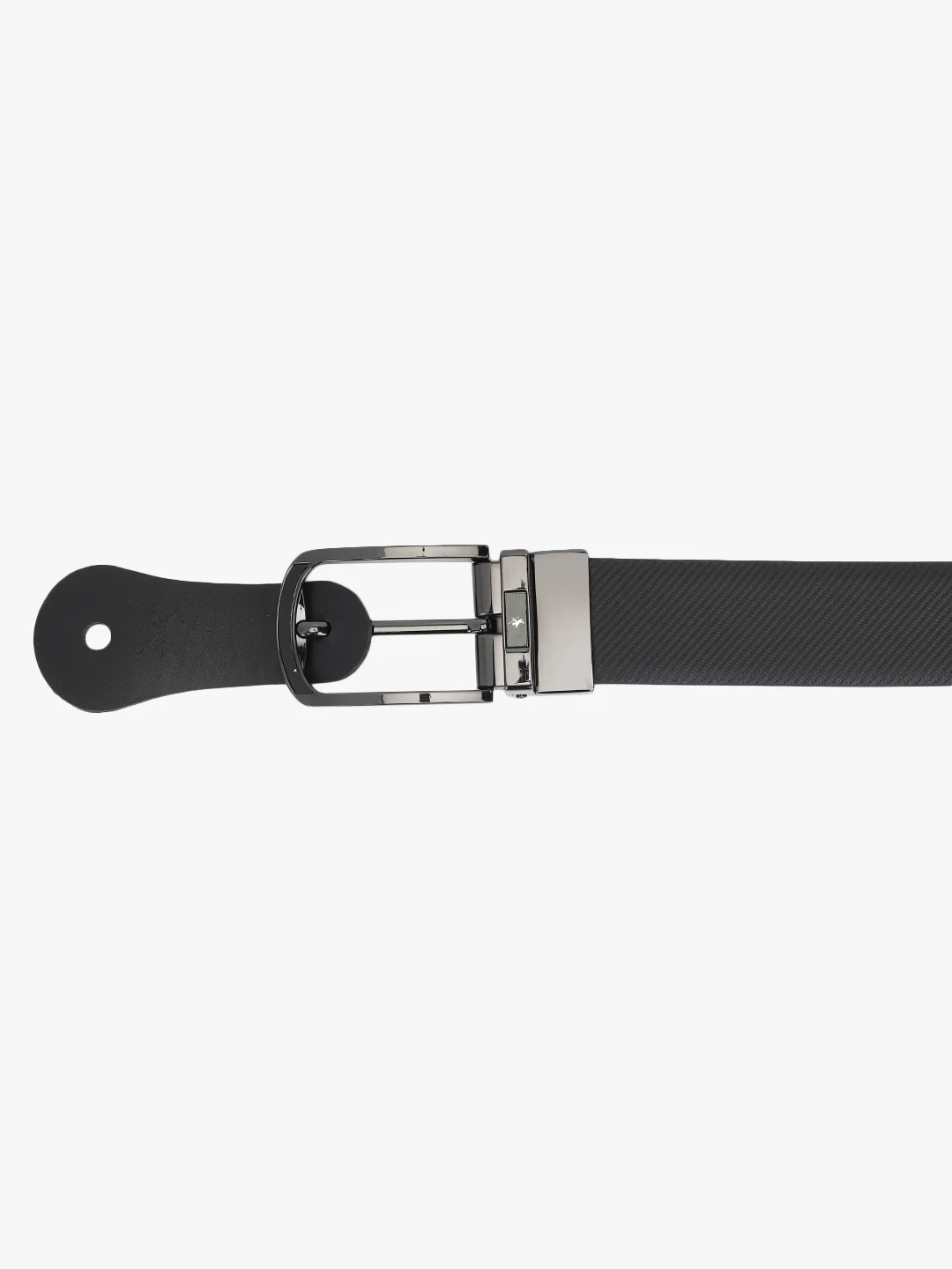 Men's Textured Black Brown Reversible Formal Belt - Image 7