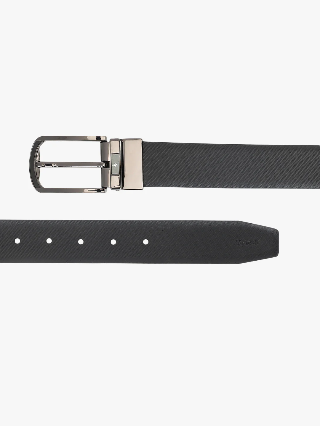 Men's Textured Black Brown Reversible Formal Belt - Image 8