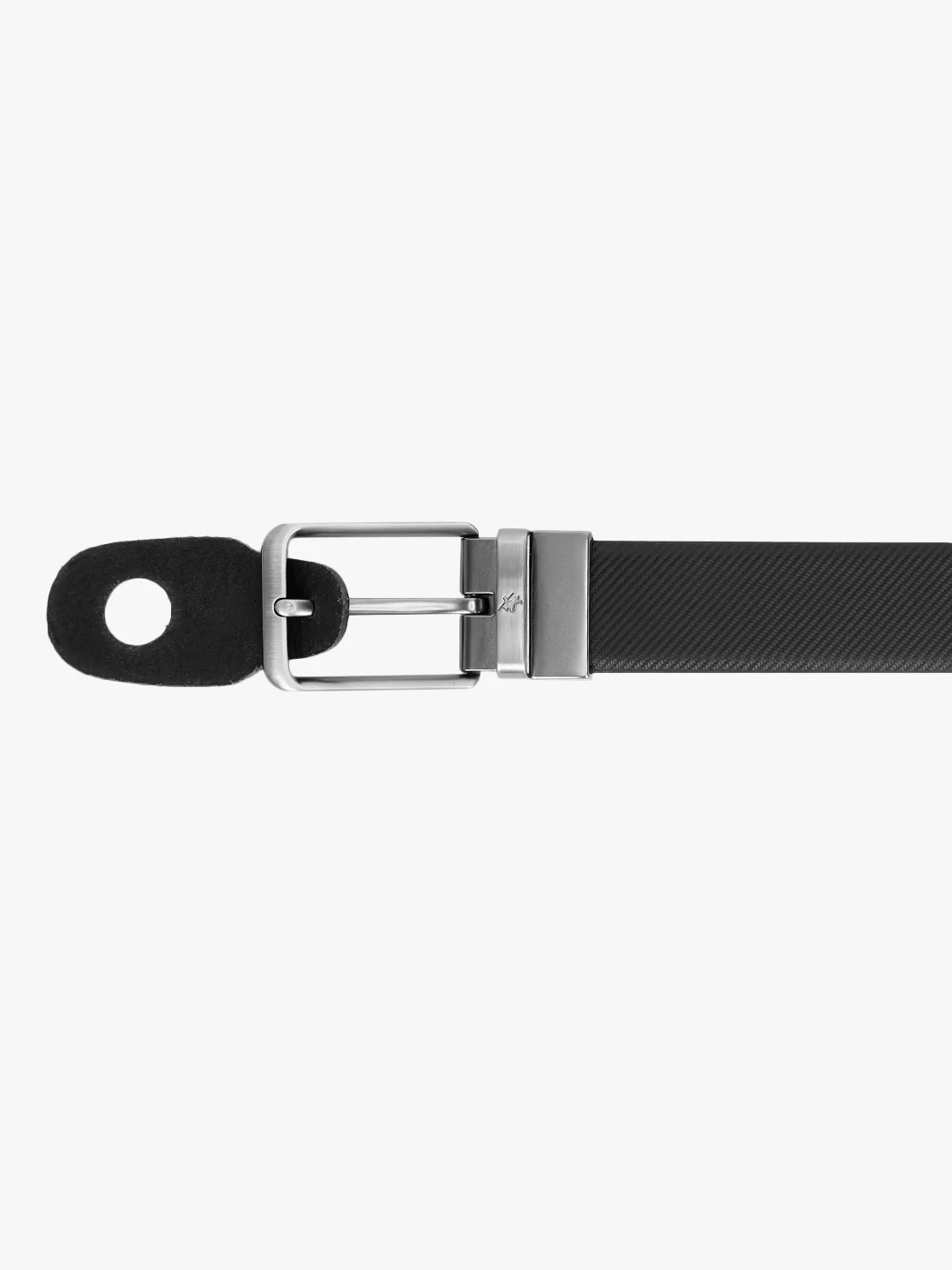 Men's Textured Black Brown Reversible Formal Belt - Image 7