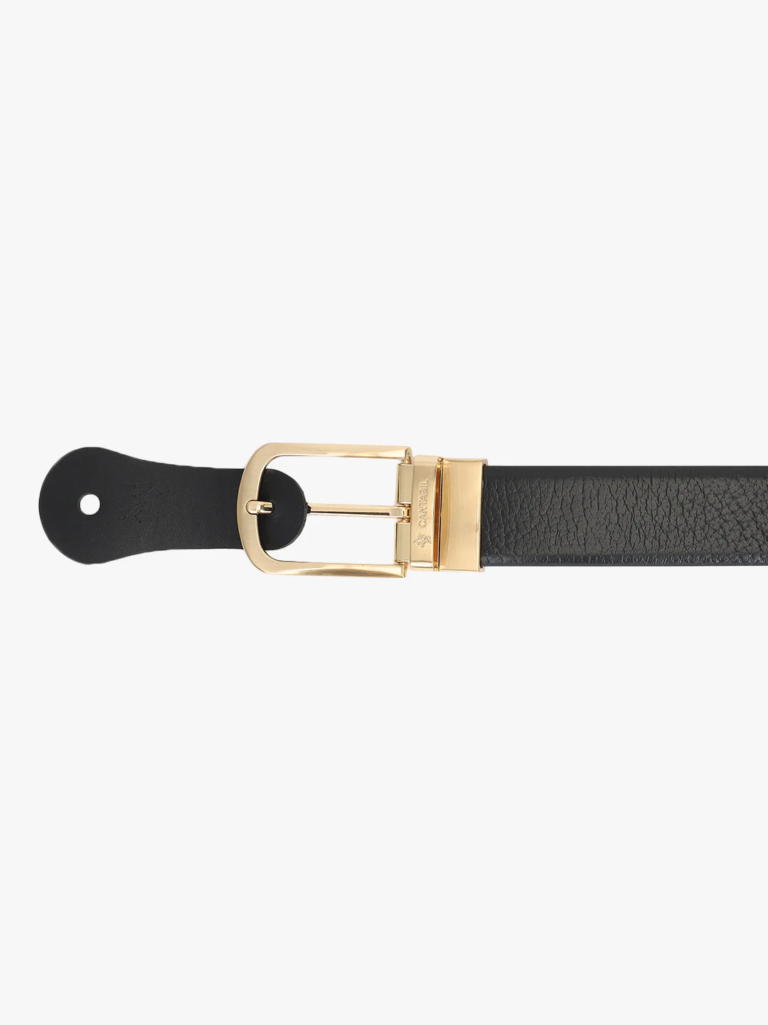 Men's Textured Black Brown Reversible Formal Belt - Image 7