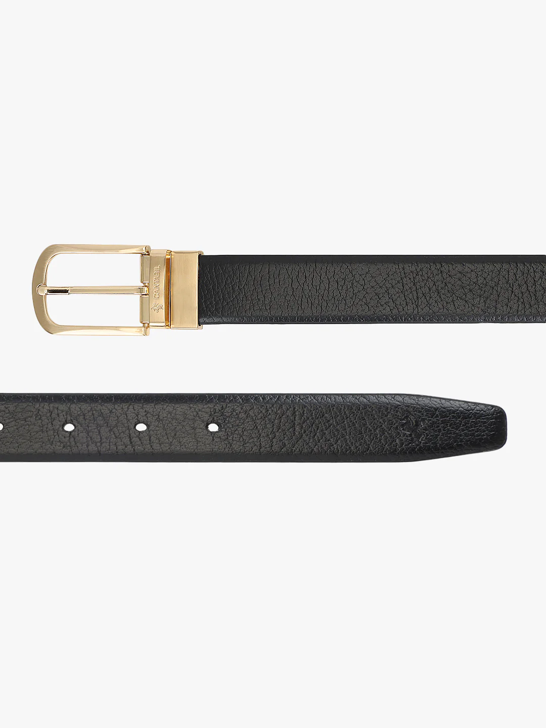 Men's Textured Black Brown Reversible Formal Belt - Image 8