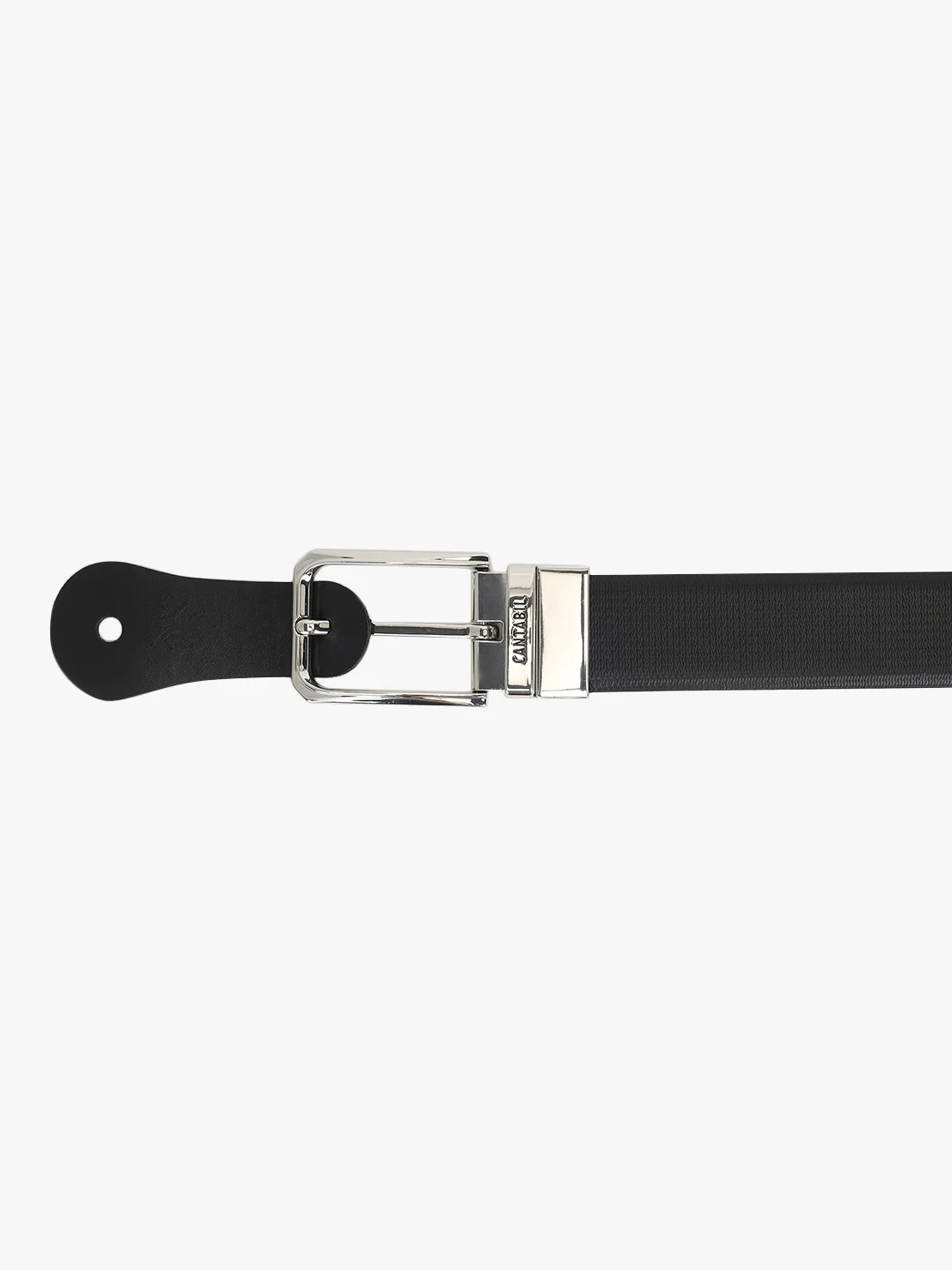 Men's Textured Black Brown Reversible Formal Belt - Image 7