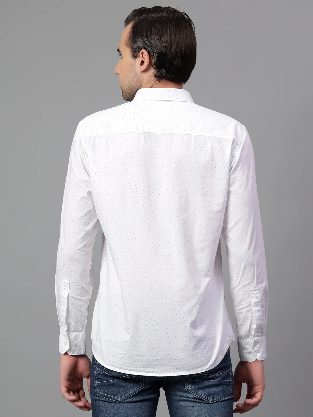 Casual Shirt for Men | Breathable & Soft with Color Fastness Regular Fit Spread Collar Neck Cotton Fabric Printed Pattern - Image 3