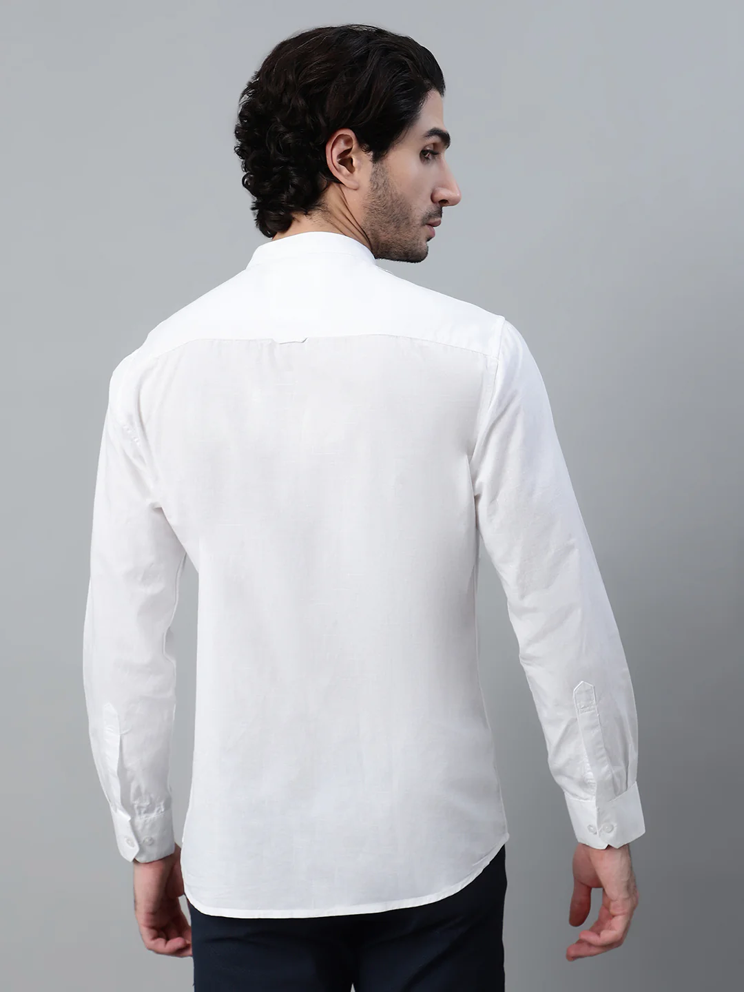 Casual Shirt for Men | Breathable & Soft with Color Fastness Regular Fit Spread Collar Neck Cotton Fabric Solid Pattern - Image 3