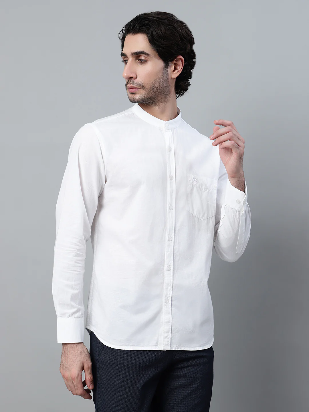 Casual Shirt for Men | Breathable & Soft with Color Fastness Regular Fit Spread Collar Neck Cotton Fabric Solid Pattern - Image 4