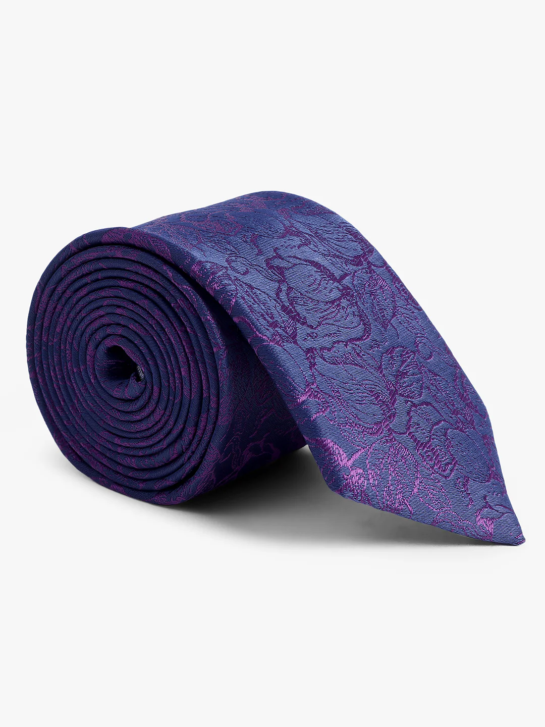 Men's Wine Paisley Printed Broad Tie - Image 3