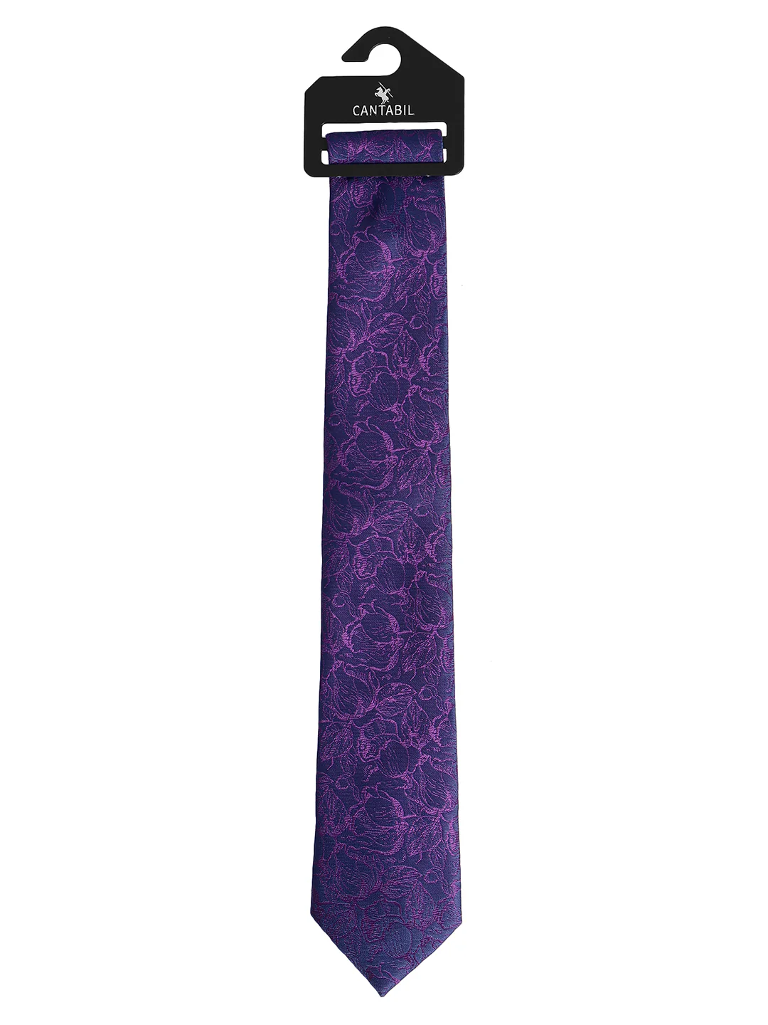 Men's Wine Paisley Printed Broad Tie - Image 7