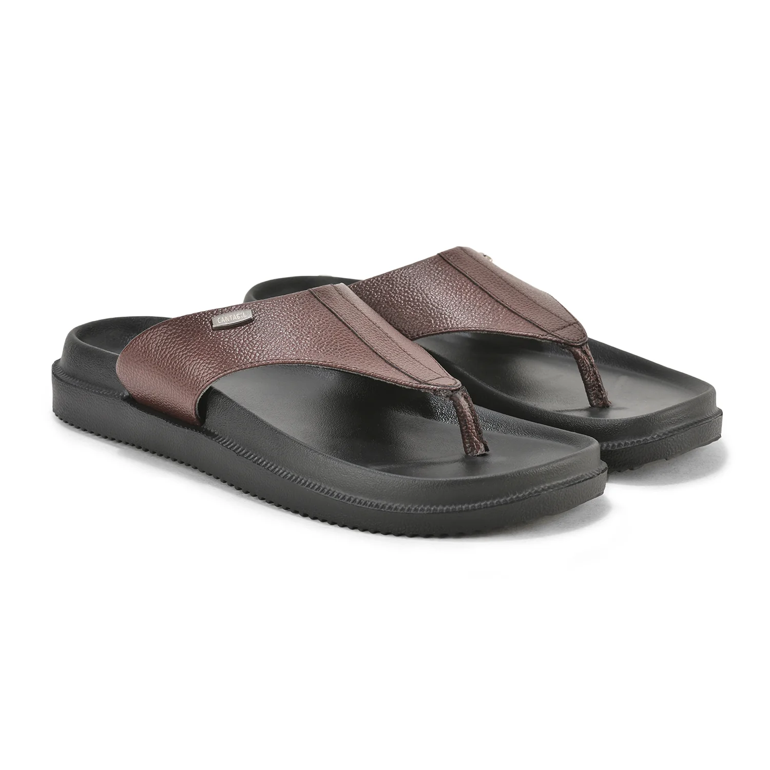 Casual Flip Flop for Men | Lightweight & Comfortable with Cushioned Insole PU Upper EVA Sole Slip on Closure. - Image 2