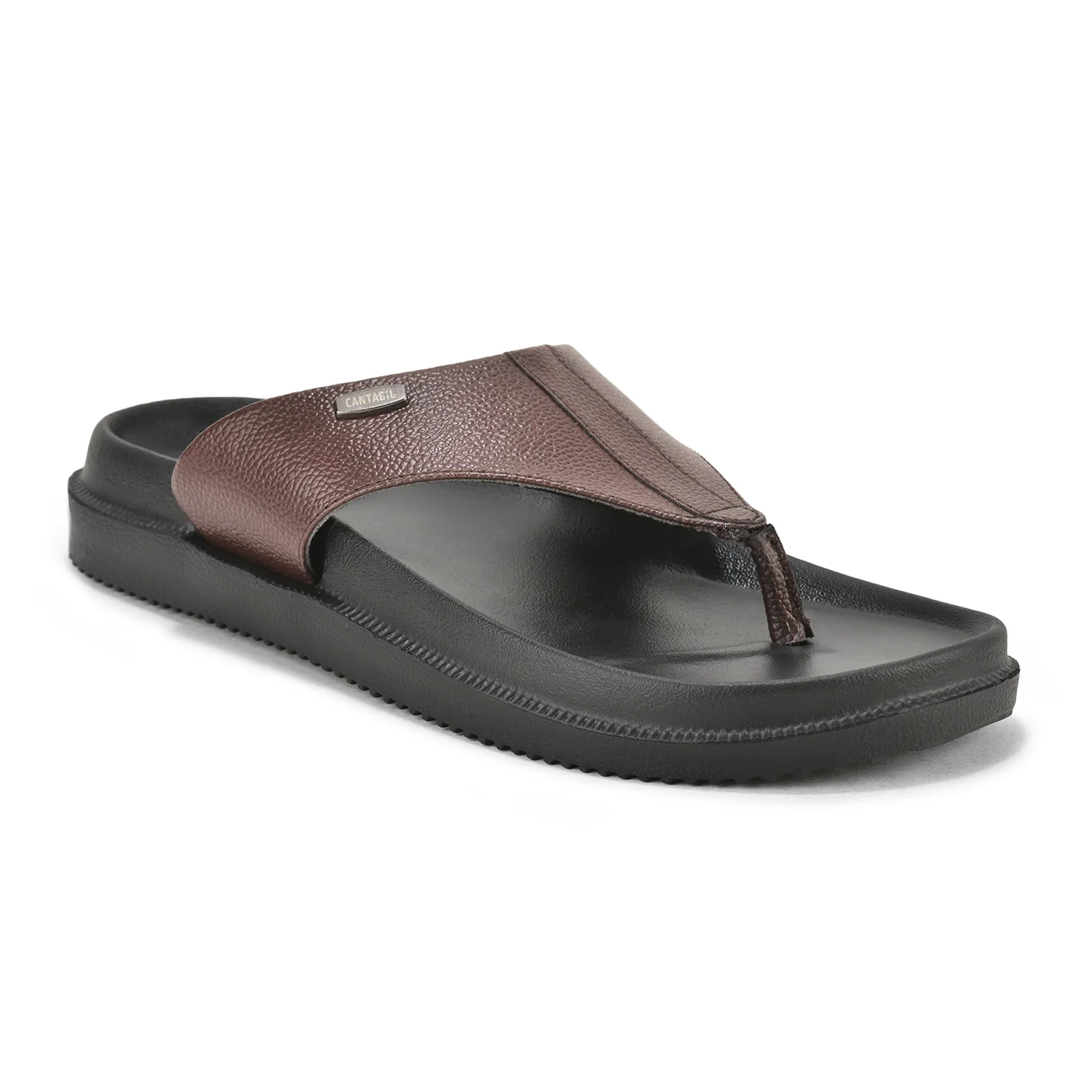 Casual Flip Flop for Men | Lightweight & Comfortable with Cushioned Insole PU Upper EVA Sole Slip on Closure. - Image 3