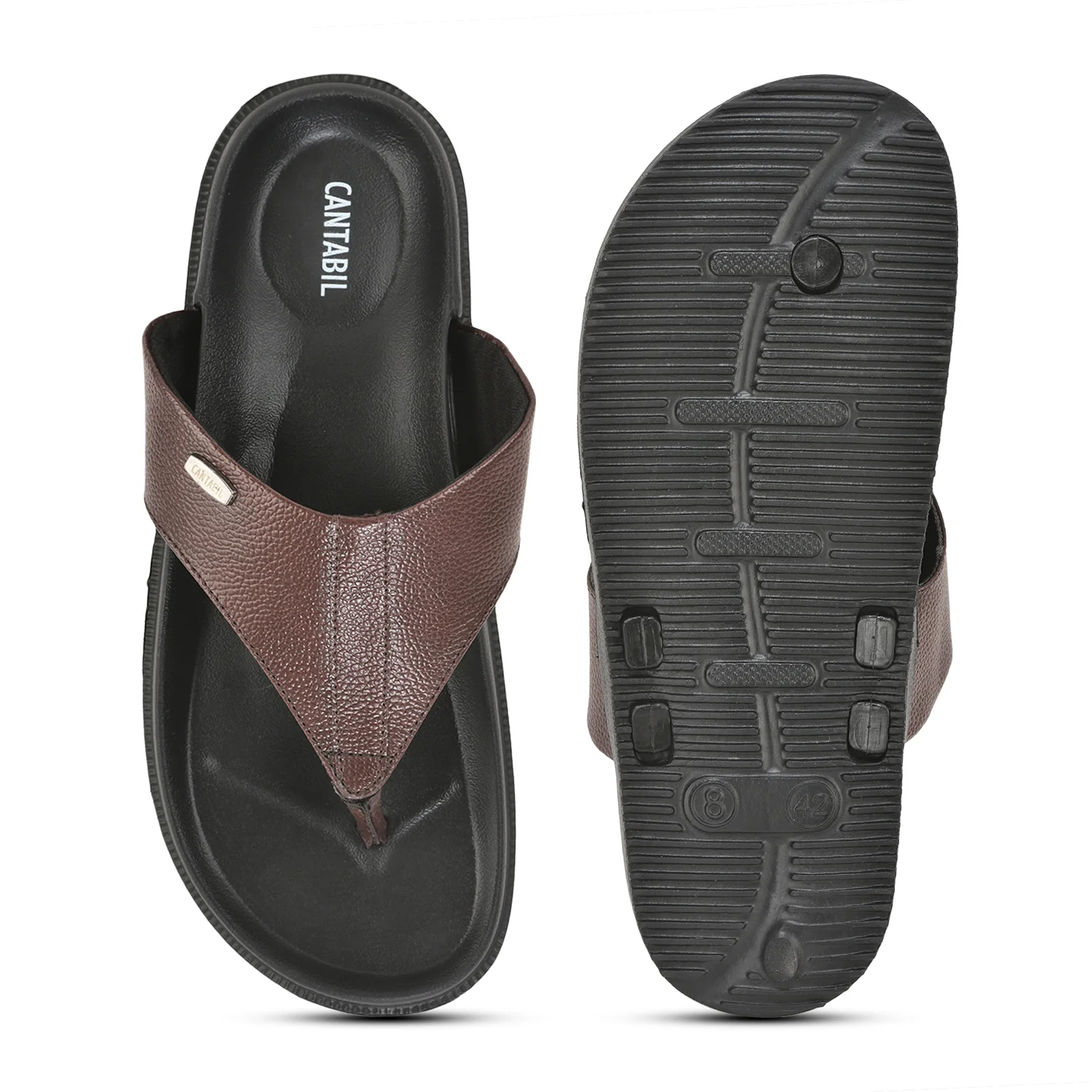 Casual Flip Flop for Men | Lightweight & Comfortable with Cushioned Insole PU Upper EVA Sole Slip on Closure. - Image 6