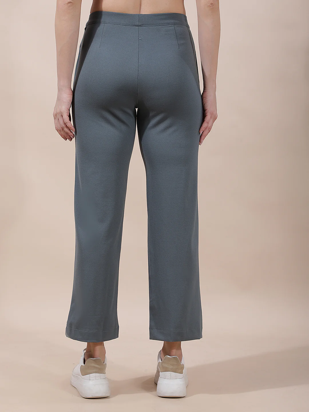 Pant for Women l Breathable & Soft with Color Fastness Regular Fit Nylon Fabric Solid Pattern - Image 2